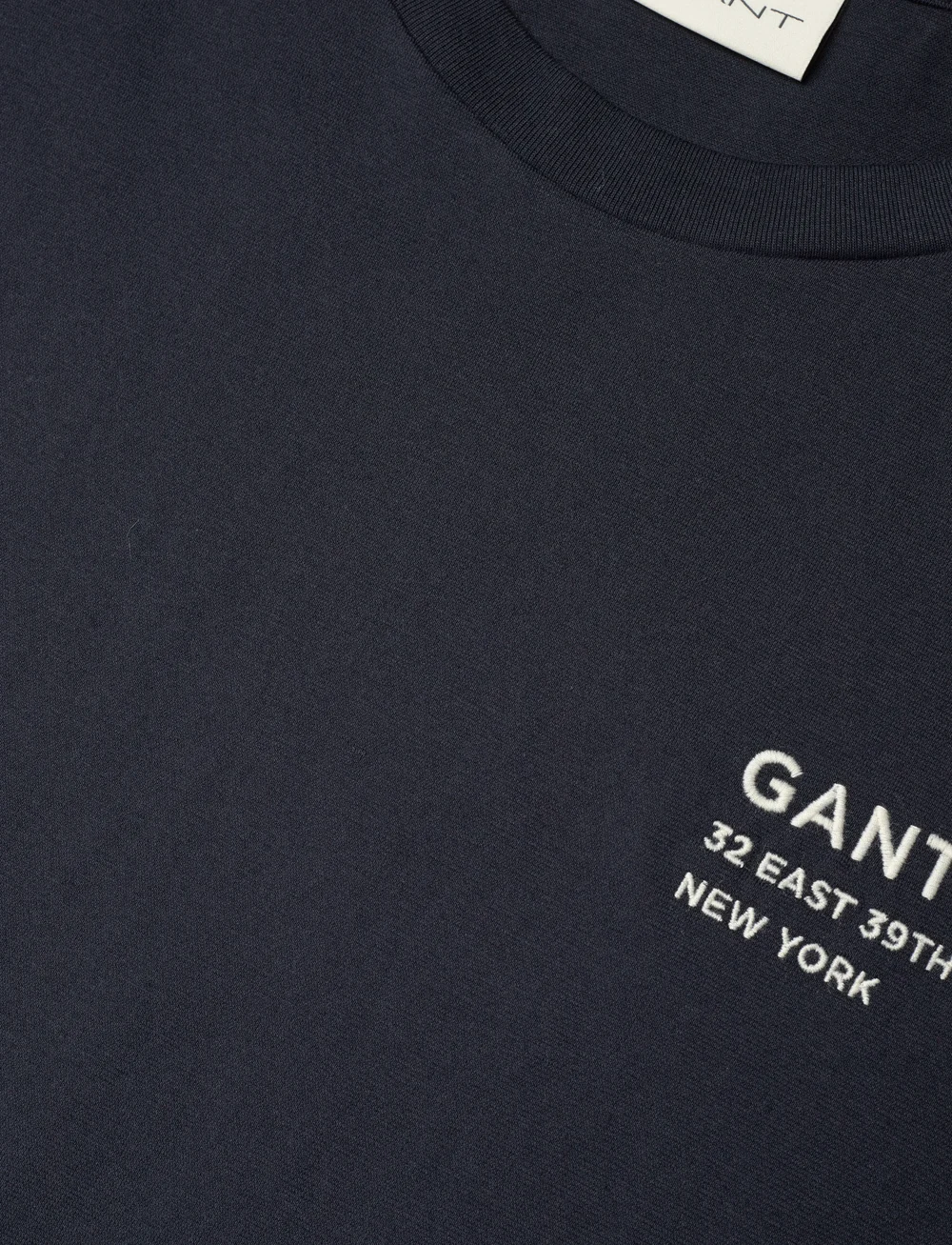 GANT - SMALL GRAPHIC SS T-SHIRT - kurzärmelig - evening blue - 2