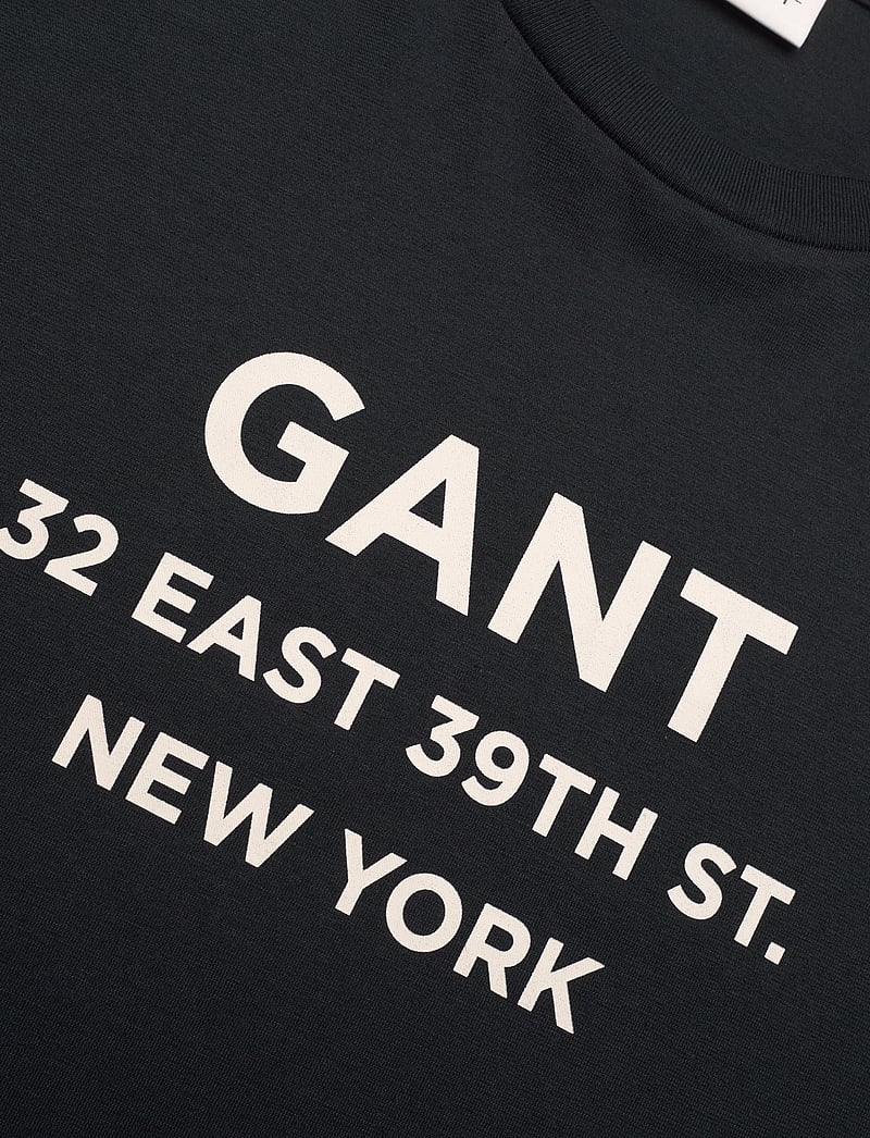 GANT - SMALL GRAPHIC PRINTED T-SHIRT - kurzärmelig - black - 2