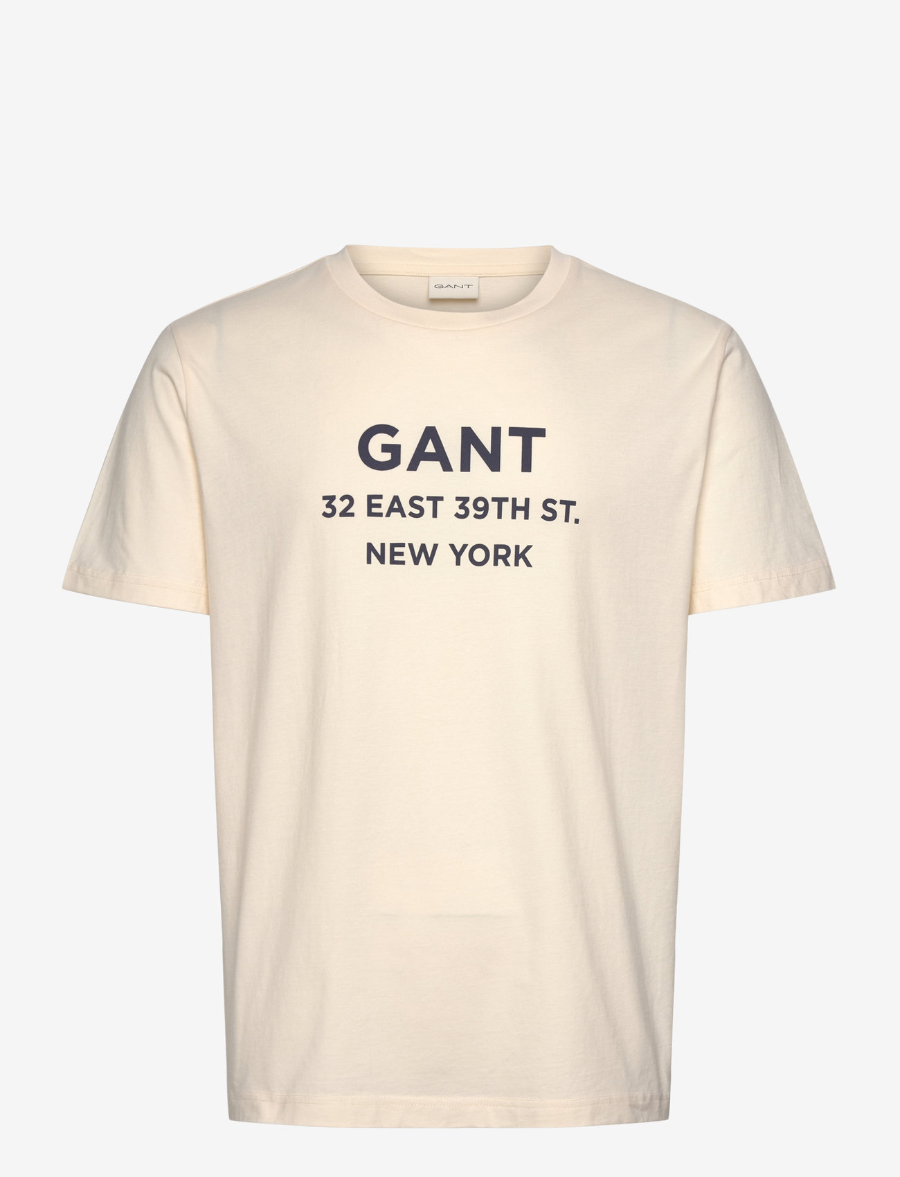 GANT - SMALL GRAPHIC PRINTED T-SHIRT - kurzärmelig - cream - 0