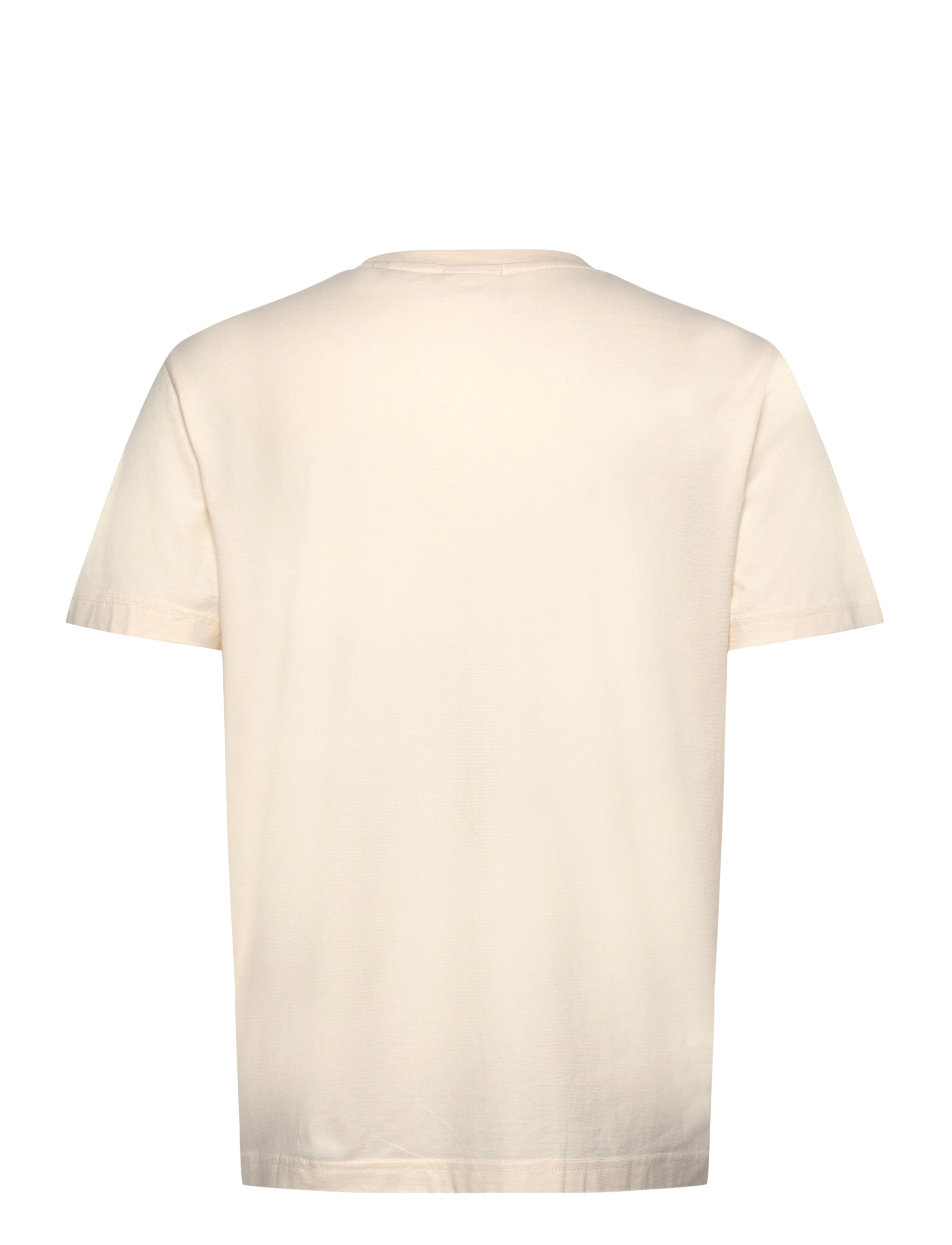 Gant - SMALL GRAPHIC PRINTED T-SHIRT - lyhythihaiset - cream - 1