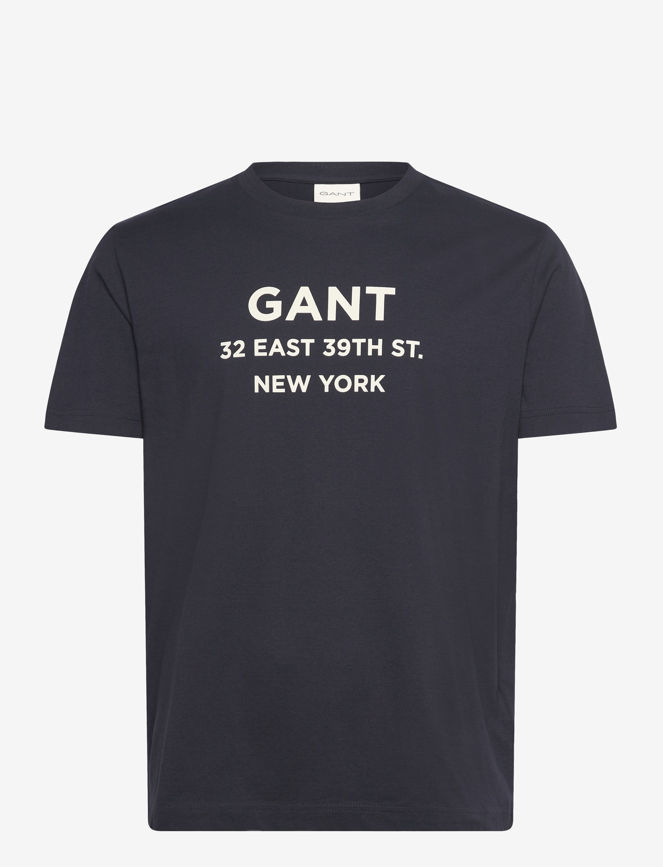 GANT - SMALL GRAPHIC PRINTED T-SHIRT - kurzärmelig - evening blue - 0