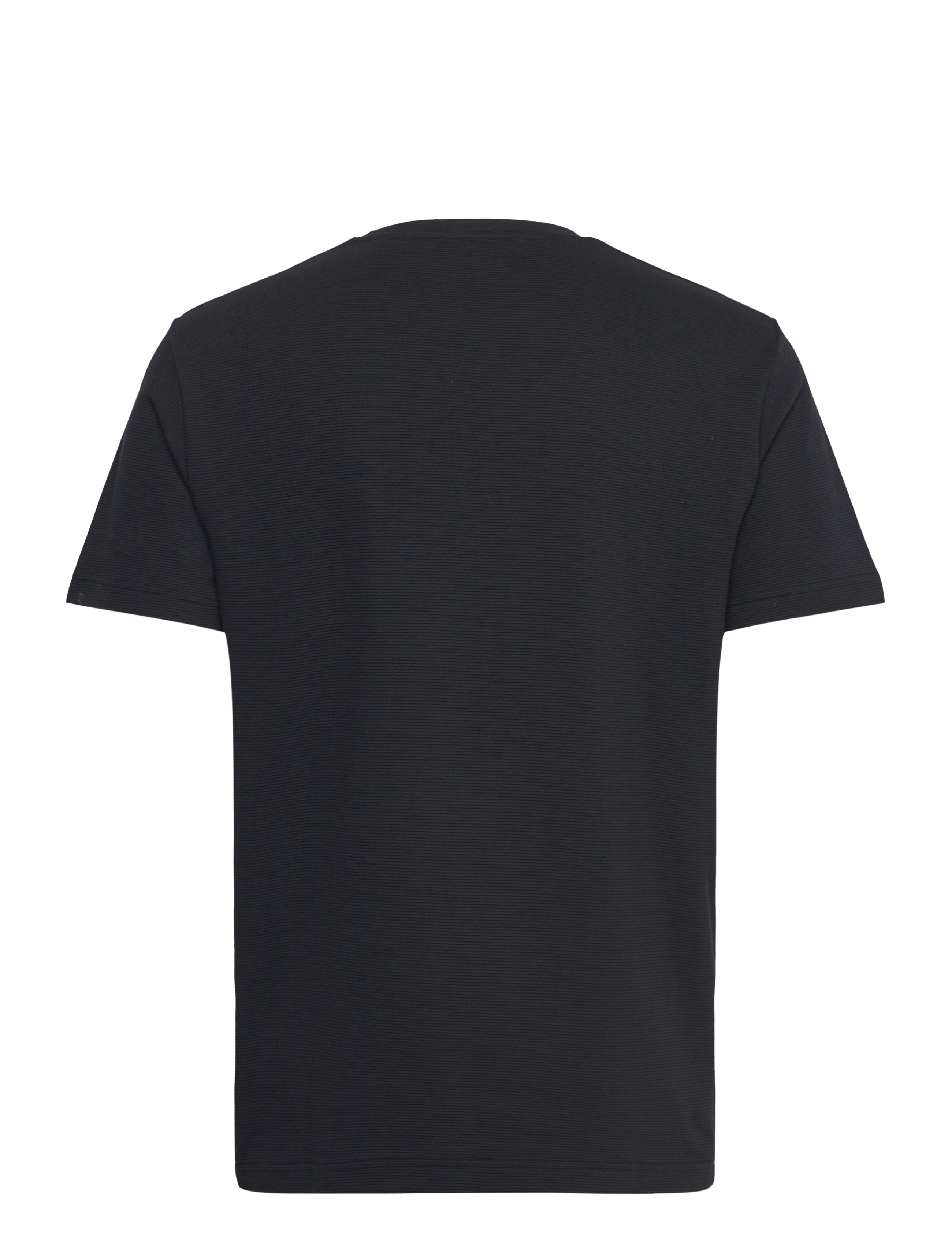 Gant - TEXTURE SS T-SHIRT - basic t-shirts - black - 1