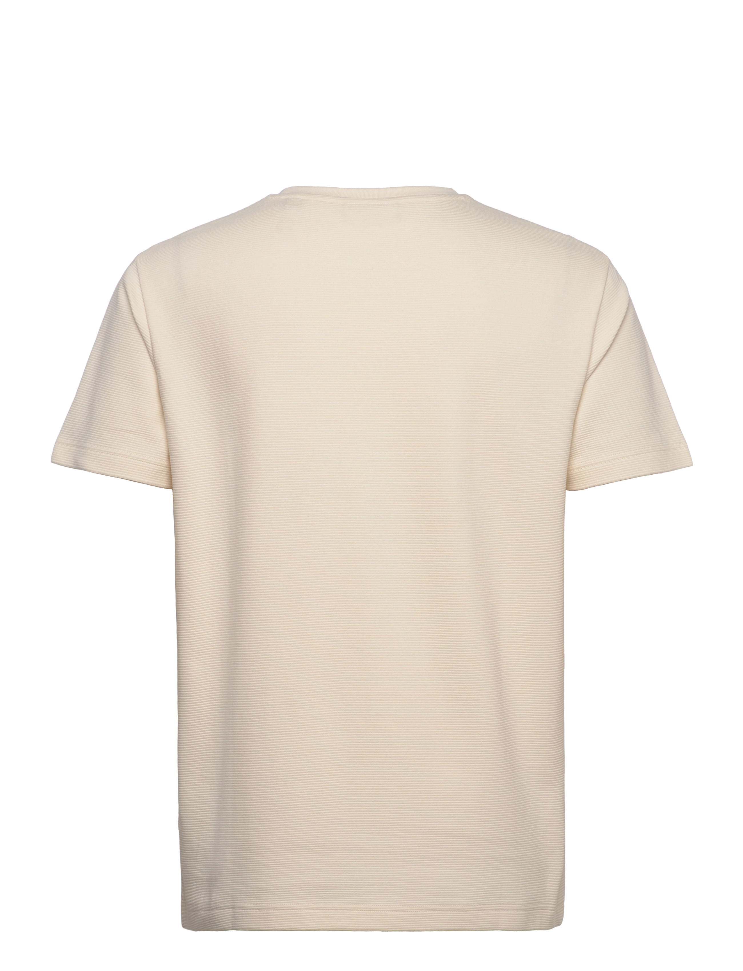 Gant - TEXTURE SS T-SHIRT - krótki rękaw - cream - 1