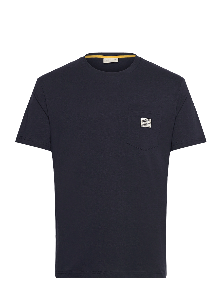 GANT - POCKET SS T-SHIRT - evening blue - 1
