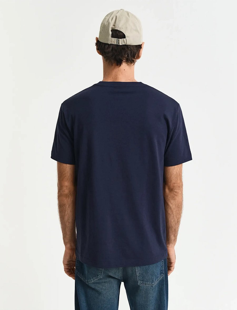GANT - POCKET SS T-SHIRT - evening blue - 3