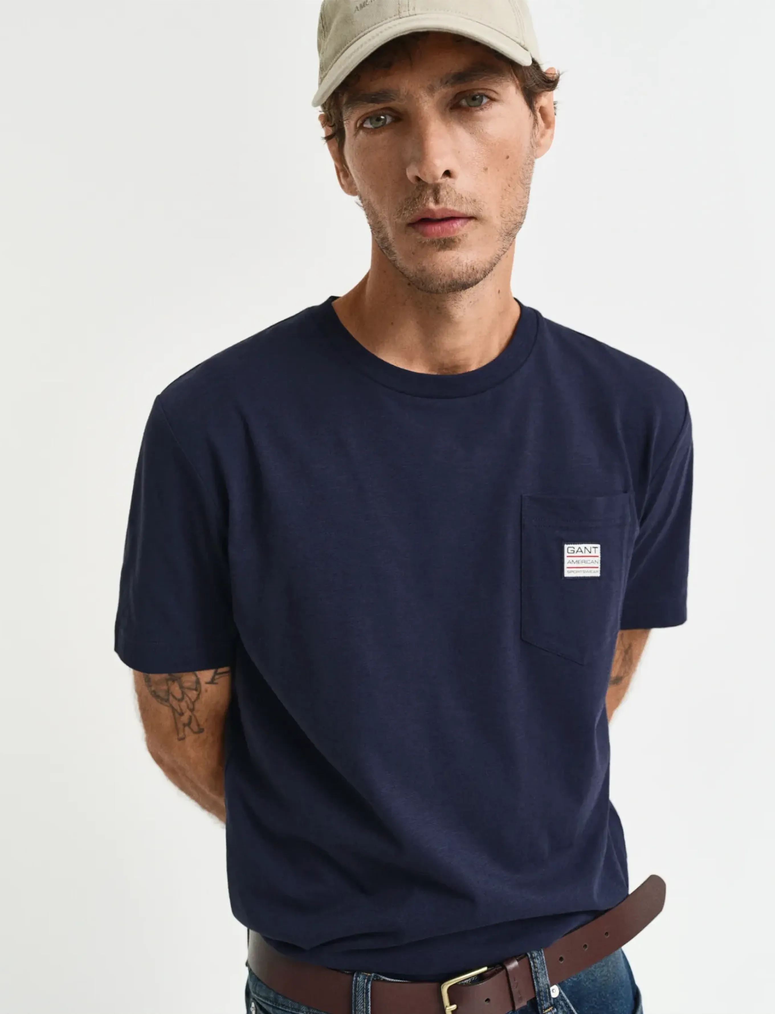 GANT - POCKET SS T-SHIRT - evening blue - 4