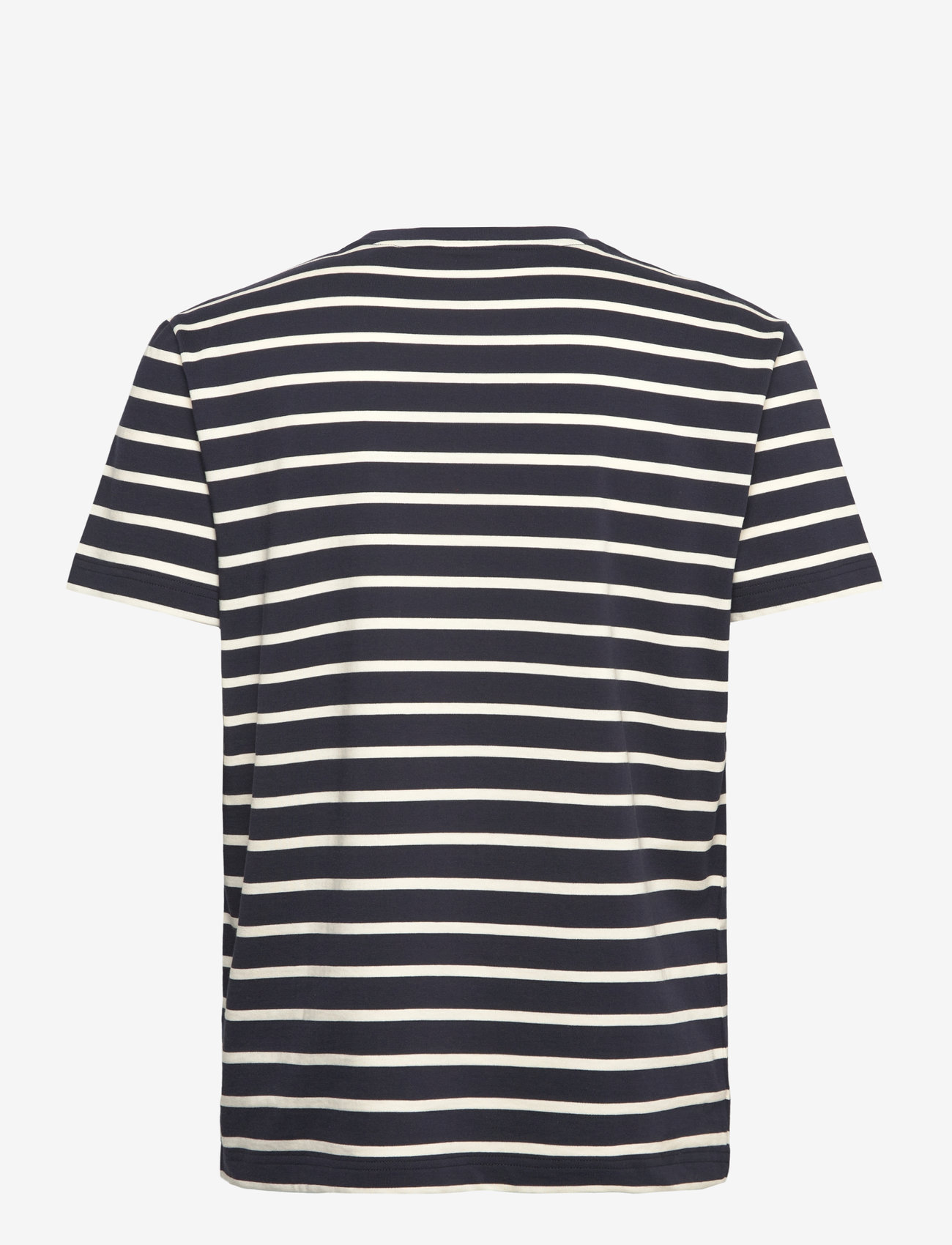 GANT - GRAPHIC STRIPED SS T-SHIRT - kurzärmelig - evening blue - 1