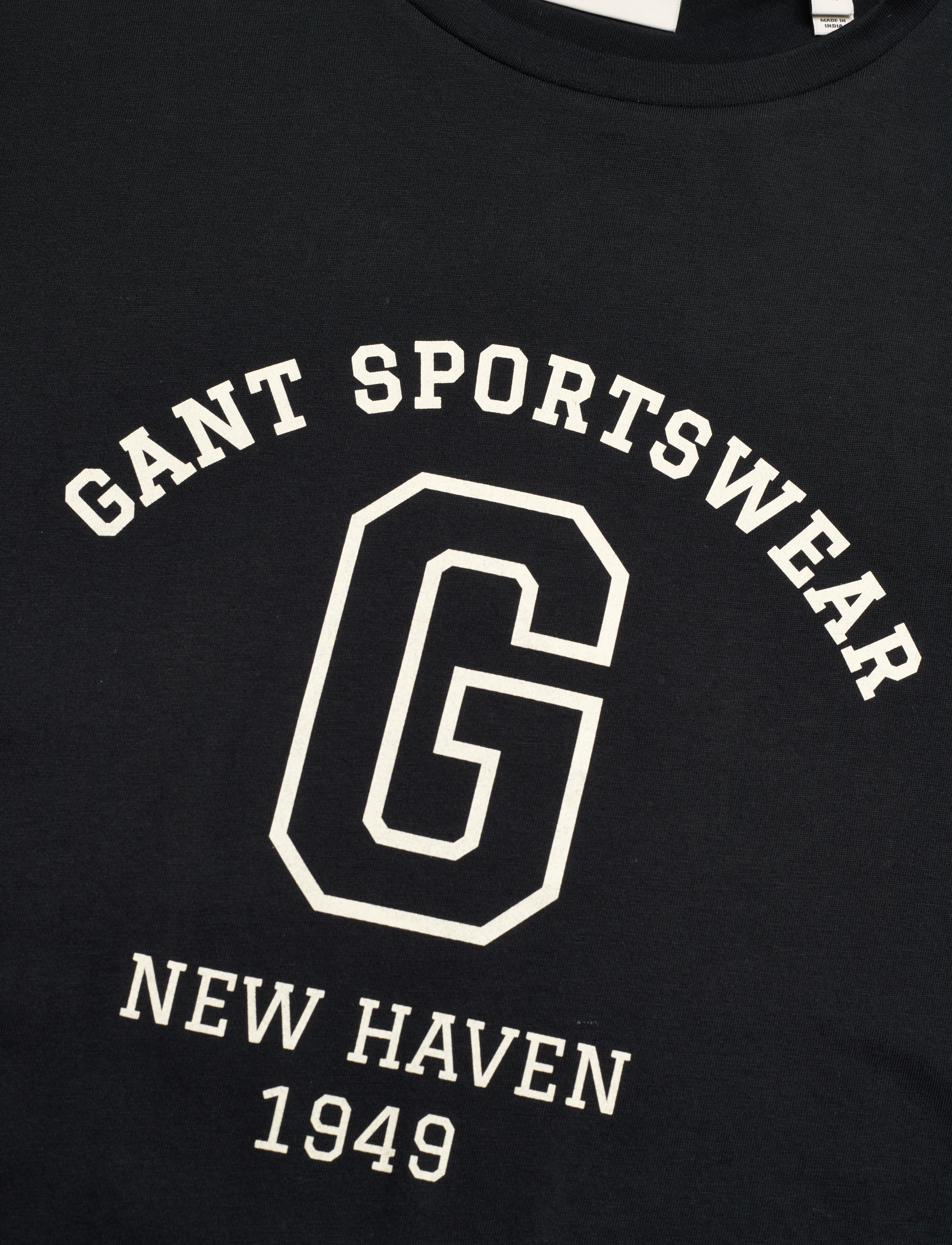 Gant - GRAPHIC SS T-SHIRT - kortærmede t-shirts - black - 2