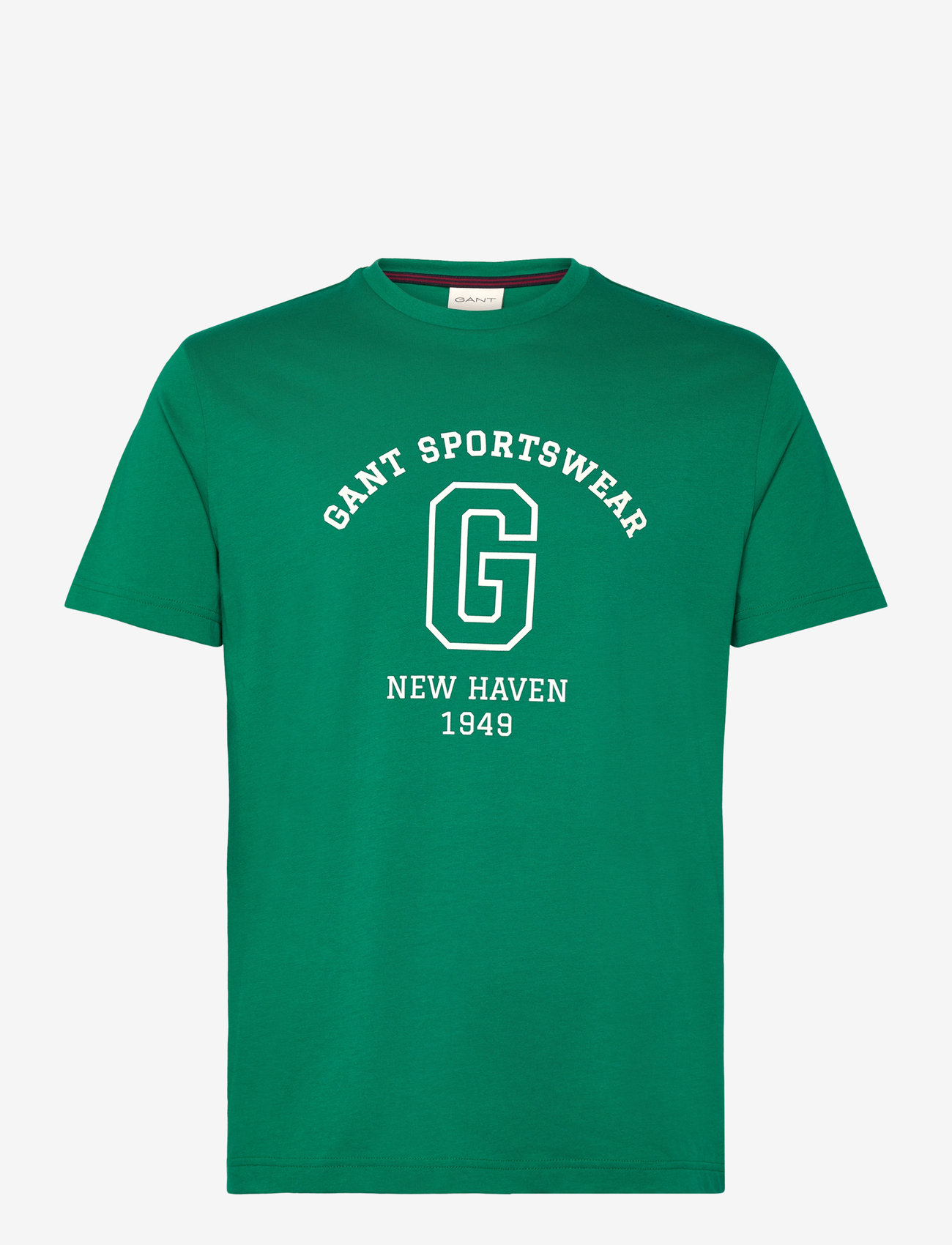 GANT - GRAPHIC SS T-SHIRT - lyhythihaiset - deep green - 0