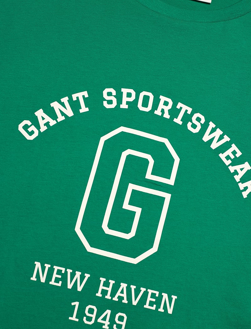 GANT - GRAPHIC SS T-SHIRT - kortärmade t-shirts - deep green - 2