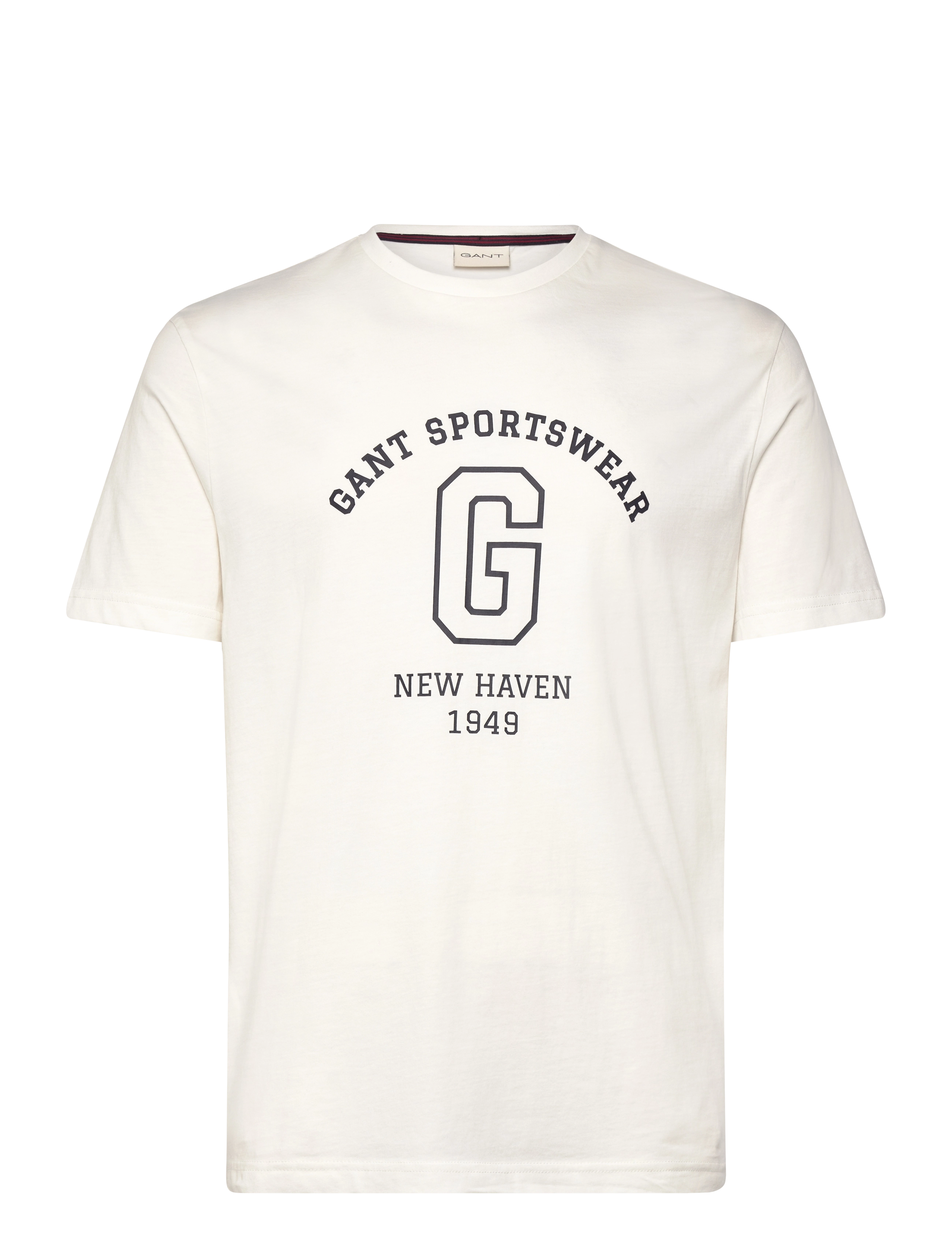 Gant GRAPHIC SS T-SHIRT - Gant - EGGSHELL / white