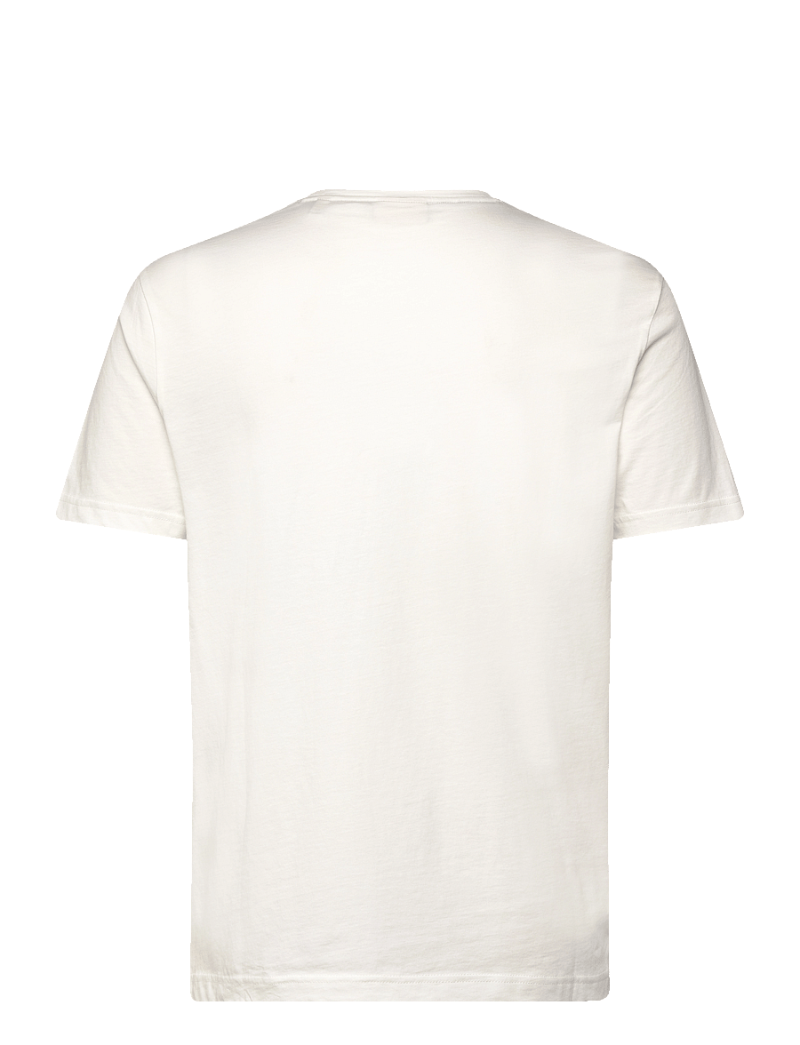 Gant - GRAPHIC SS T-SHIRT - kortärmade t-shirts - eggshell - 1