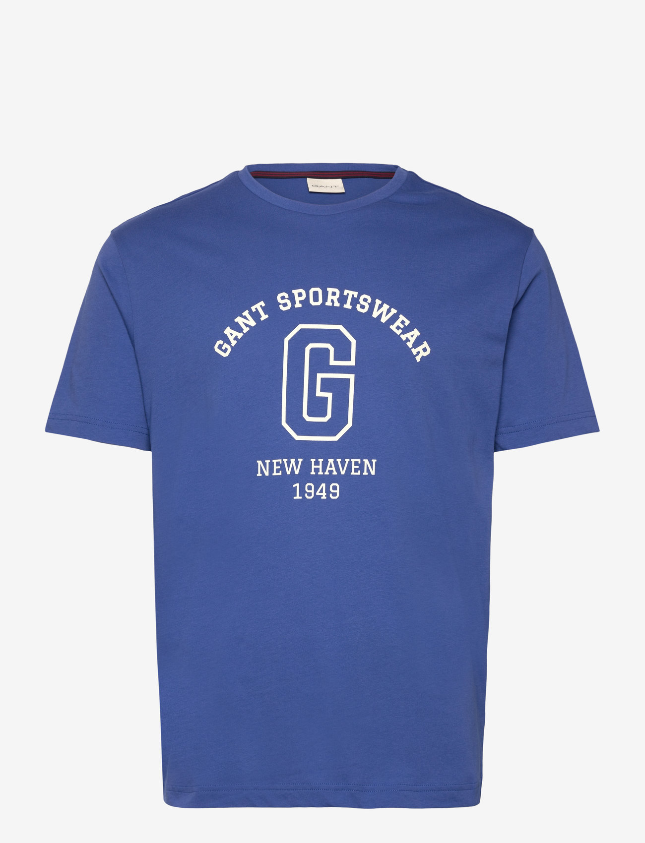 GANT - GRAPHIC SS T-SHIRT - kortärmade t-shirts - rich blue - 0