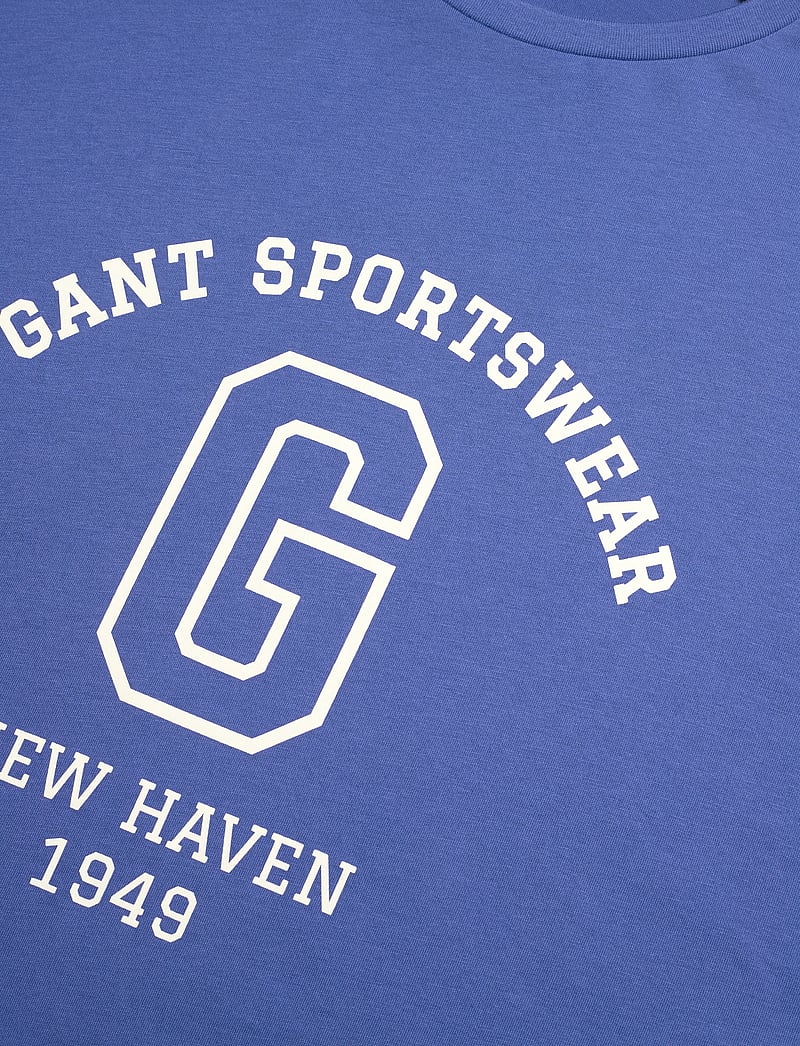 GANT - GRAPHIC SS T-SHIRT - kortärmade t-shirts - rich blue - 2