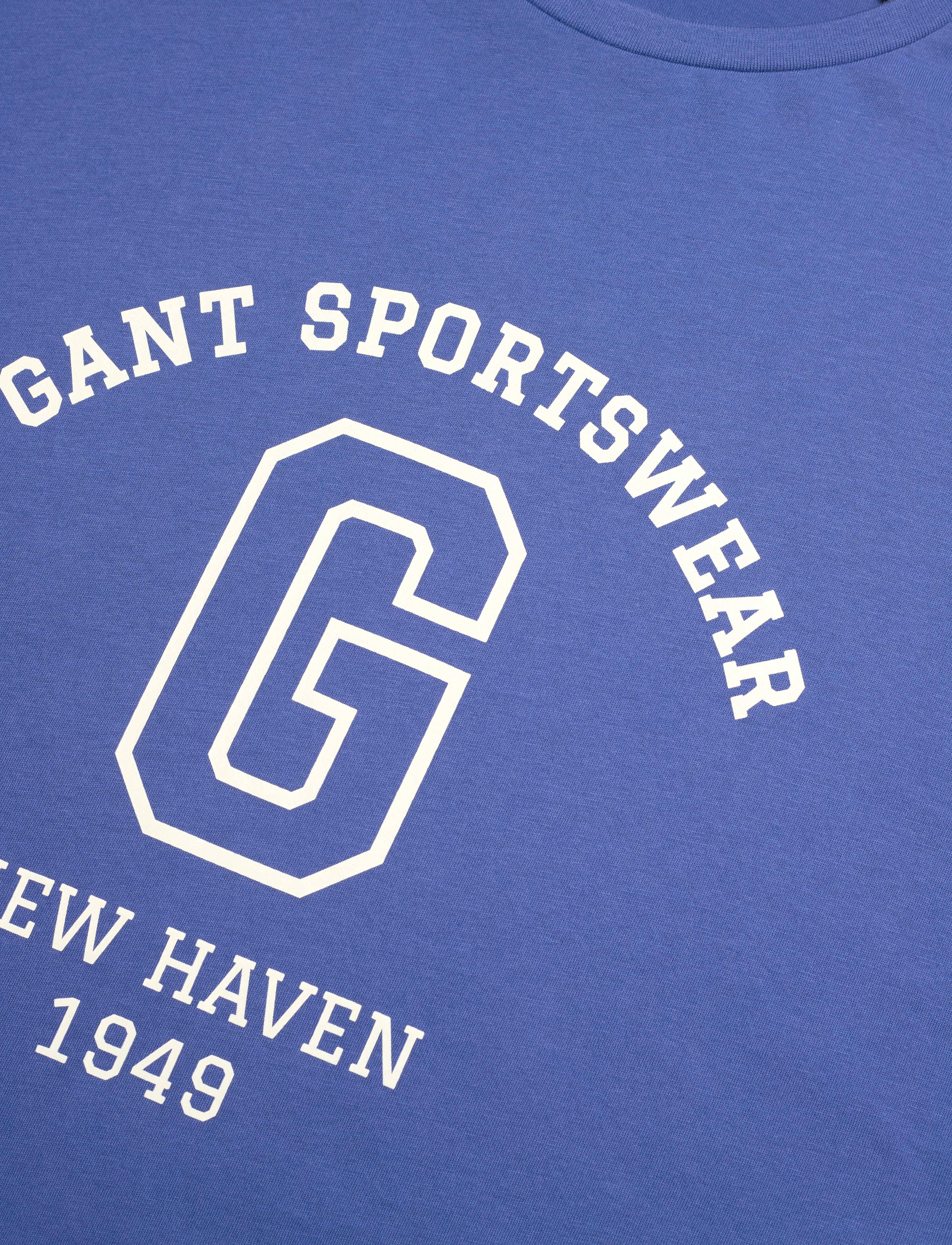 Gant - GRAPHIC SS T-SHIRT - kortærmede t-shirts - rich blue - 2