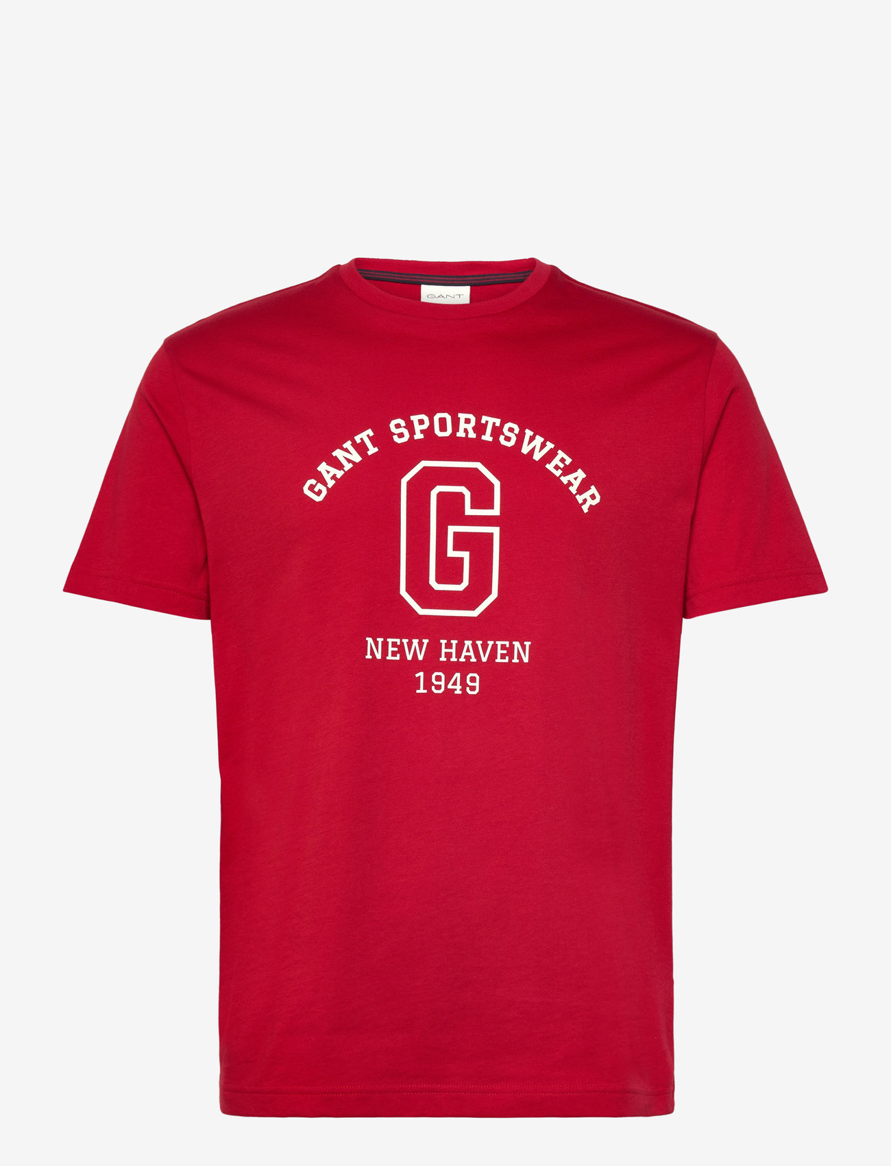 GANT - GRAPHIC SS T-SHIRT - kortärmade t-shirts - ruby red - 0