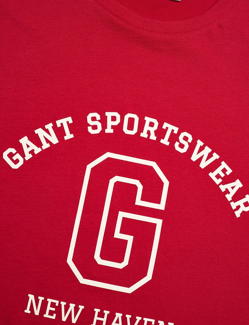 GANT - GRAPHIC SS T-SHIRT - kortärmade t-shirts - ruby red - 2