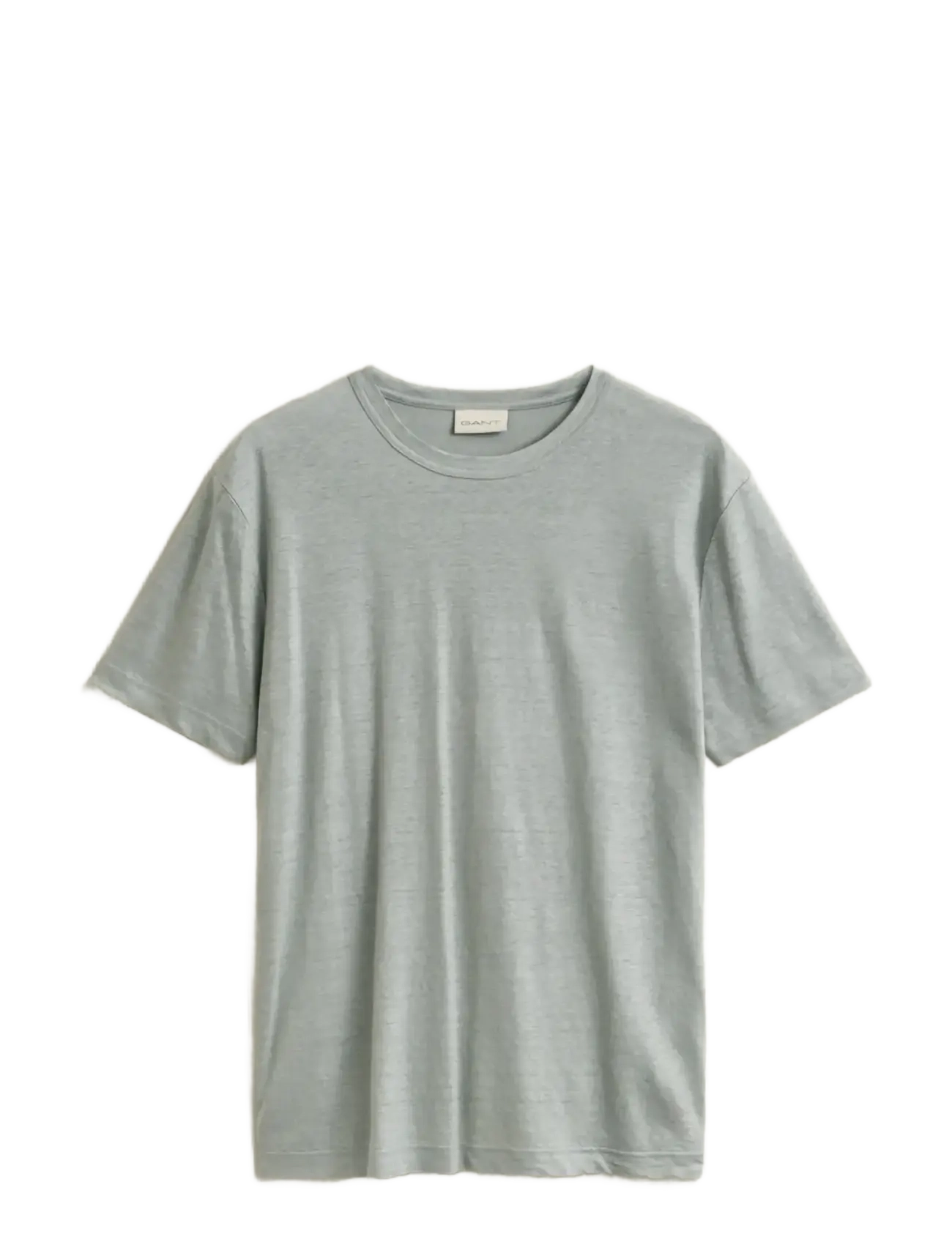 Gant LINEN SS T-SHIRT - T-shirts - CERAMIC GREY / grey