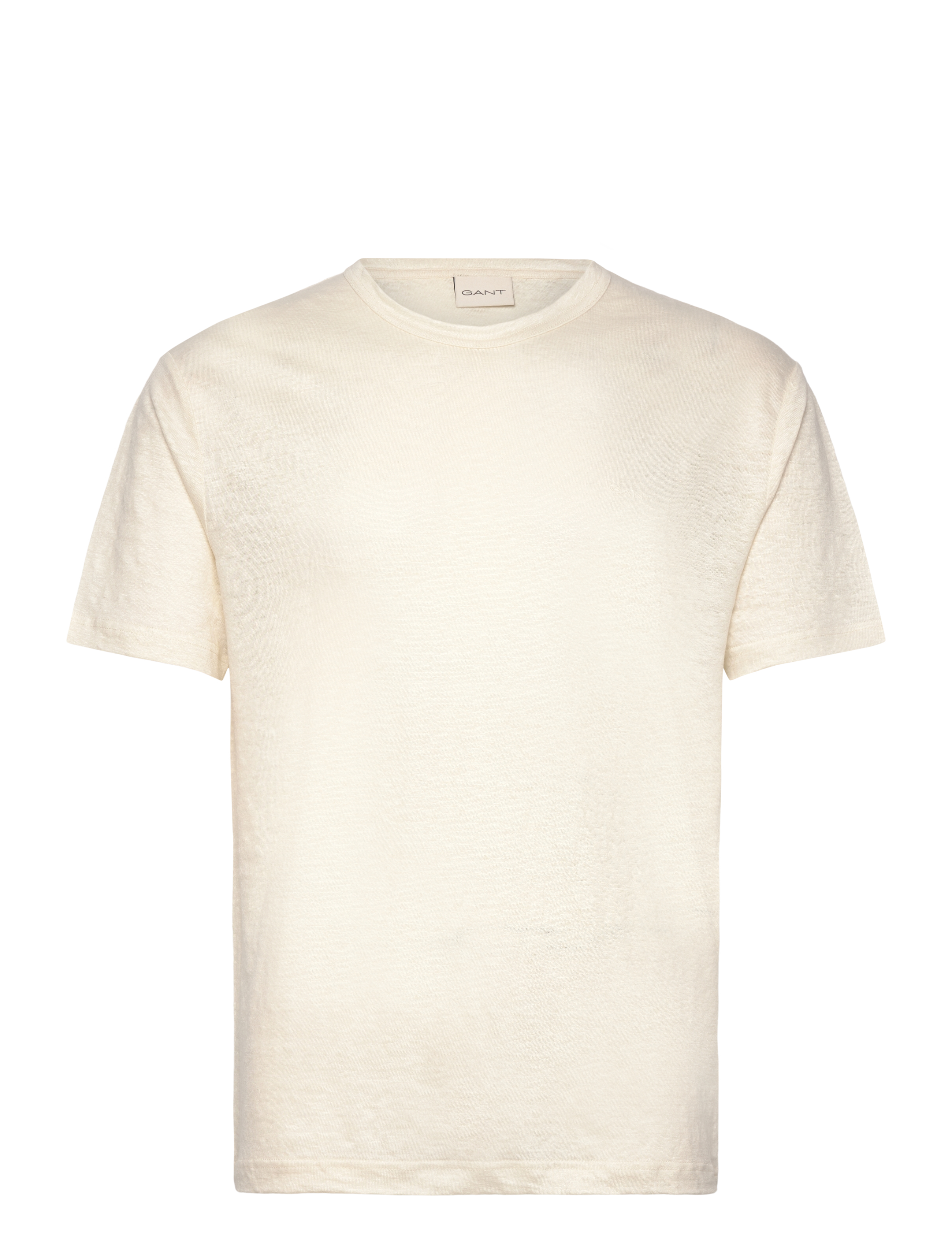 Gant LINEN SS T-SHIRT - T-shirts - CREAM / cream