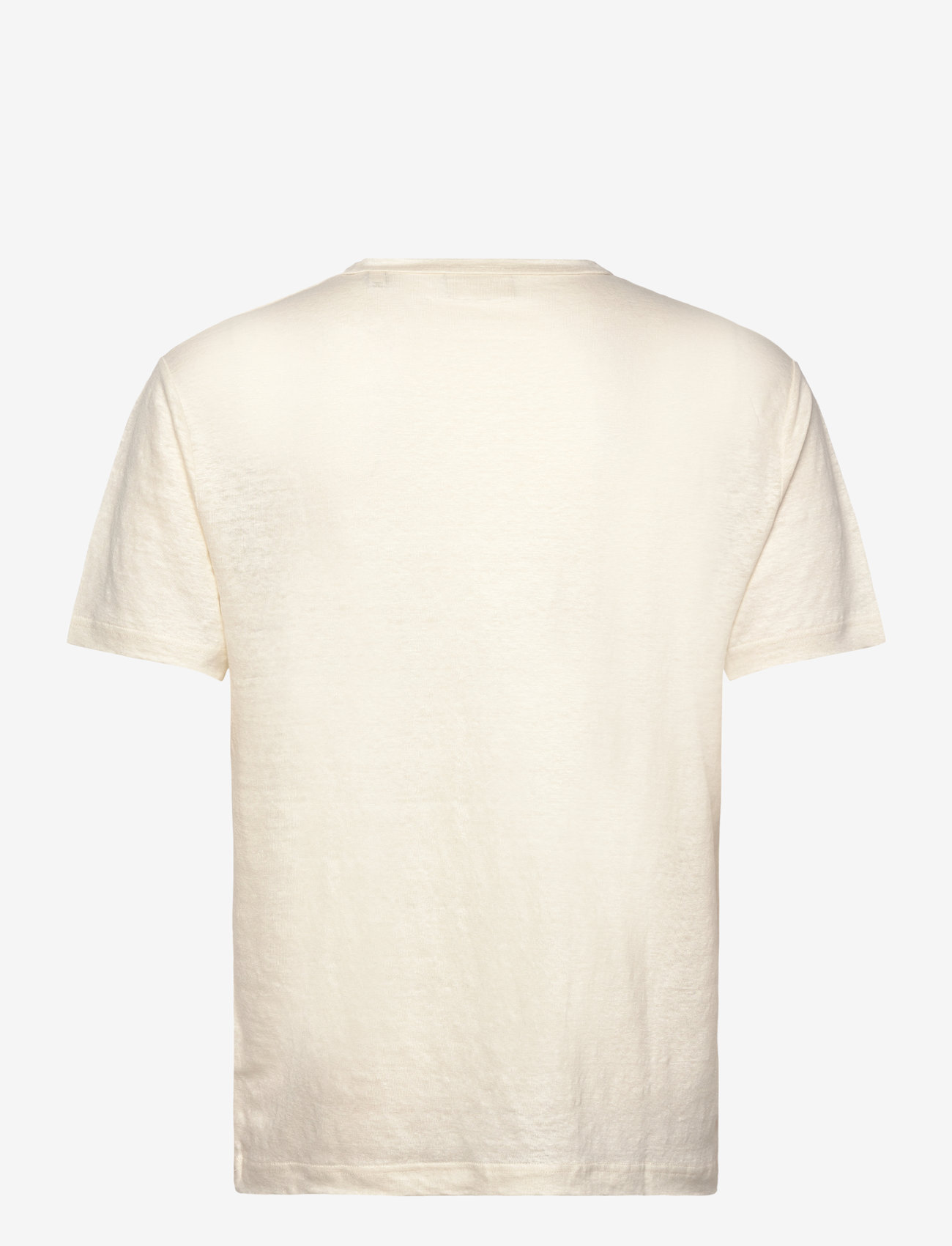 GANT - LINEN SS T-SHIRT - lyhythihaiset - cream - 1
