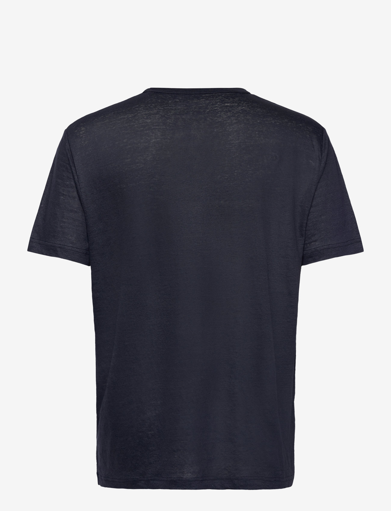 GANT - LINEN SS T-SHIRT - kurzärmelig - evening blue - 2