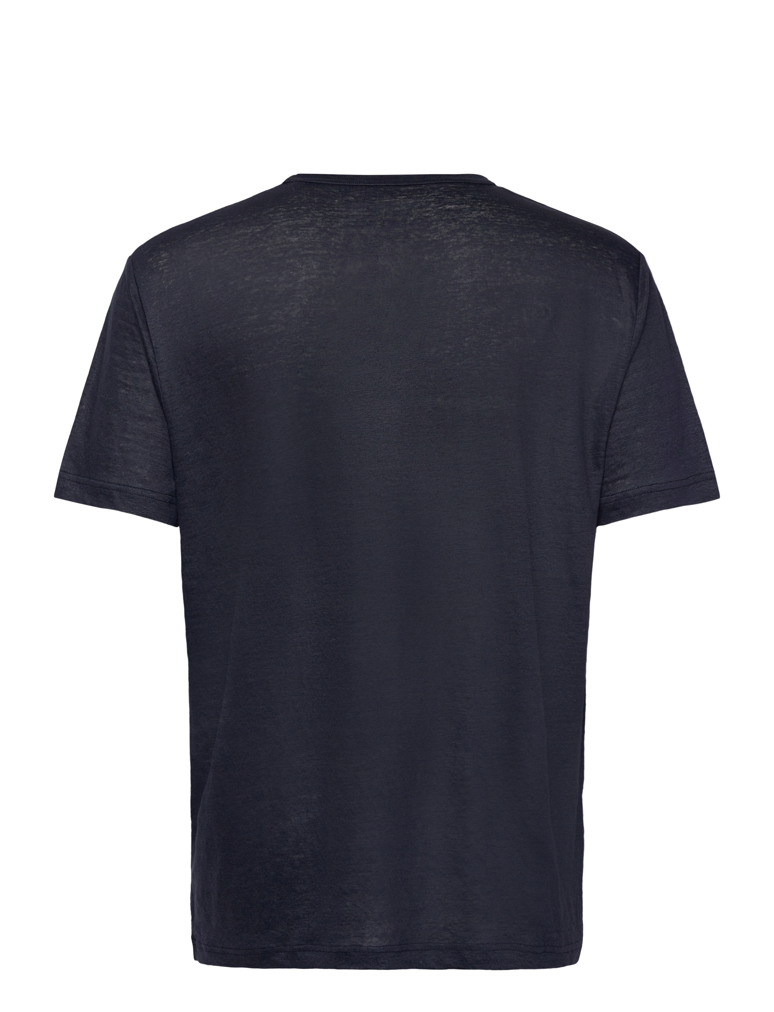 Gant - LINEN SS T-SHIRT - kortärmade t-shirts - evening blue - 2