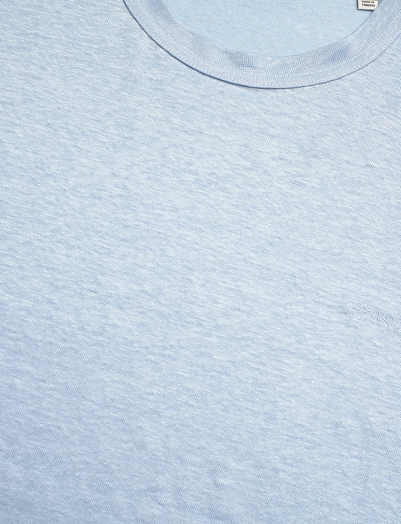 GANT - LINEN SS T-SHIRT - t-krekli ar īsām piedurknēm - fresh blue - 2