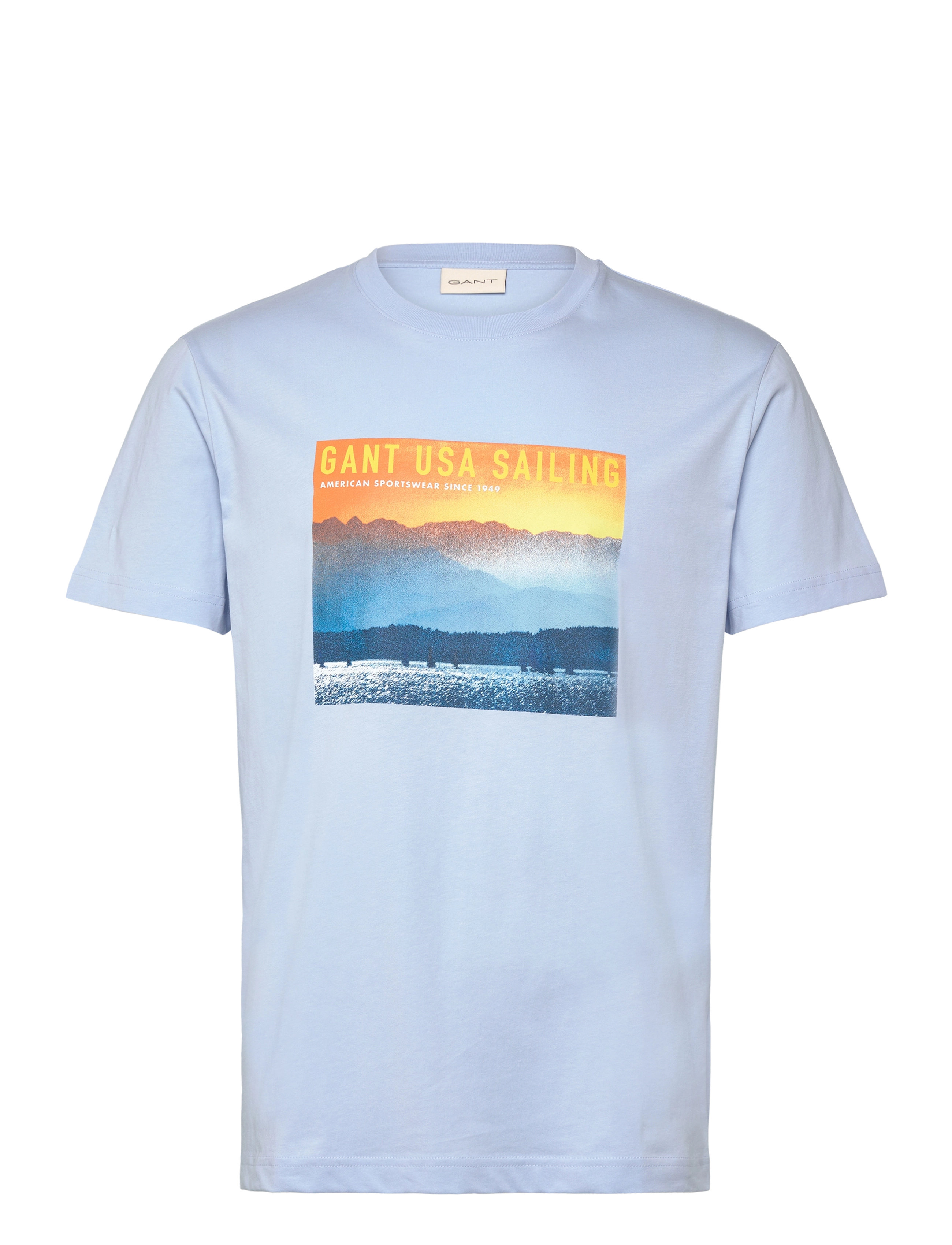 GANT - PLACED GRAPHIC T-SHIRT - fresh blue - 1