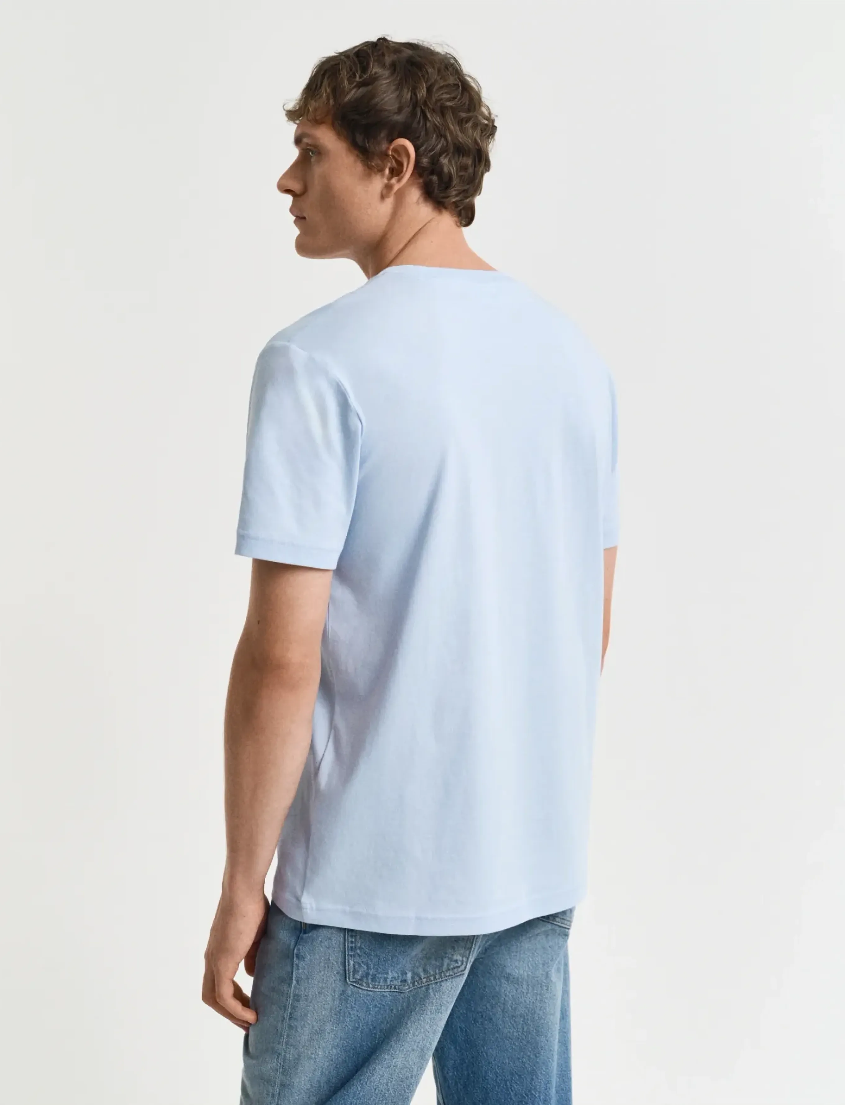 GANT - PLACED GRAPHIC T-SHIRT - fresh blue - 3