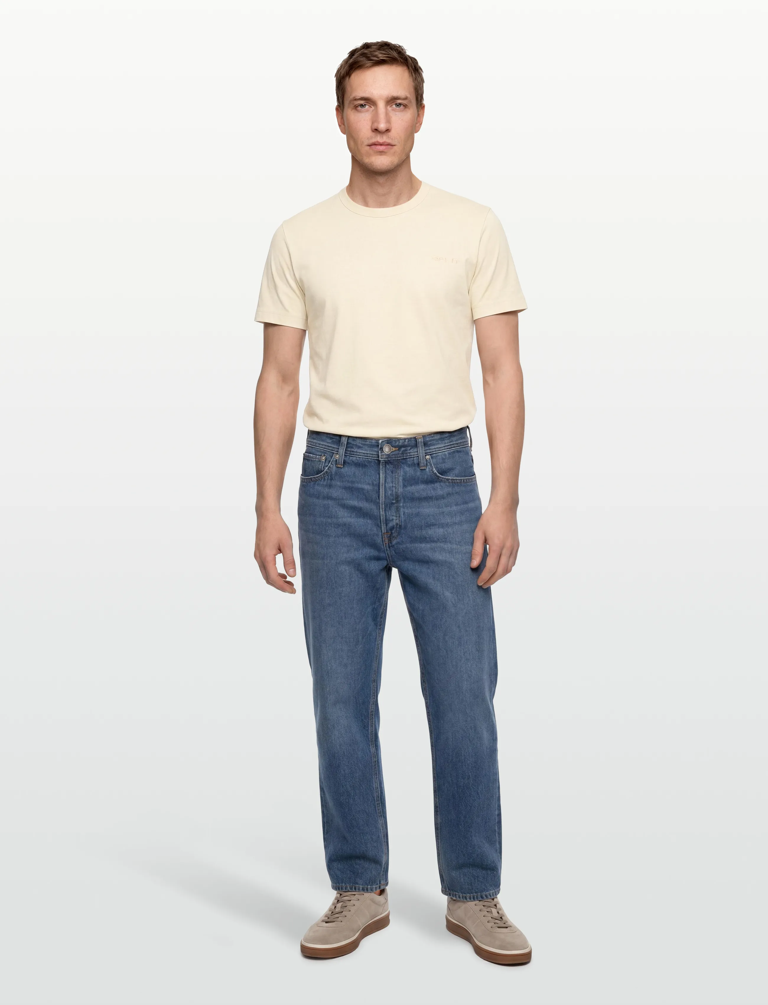 Gant SUNFADED SS T-SHIRT - T-särgid - IVORY WHITE / cream