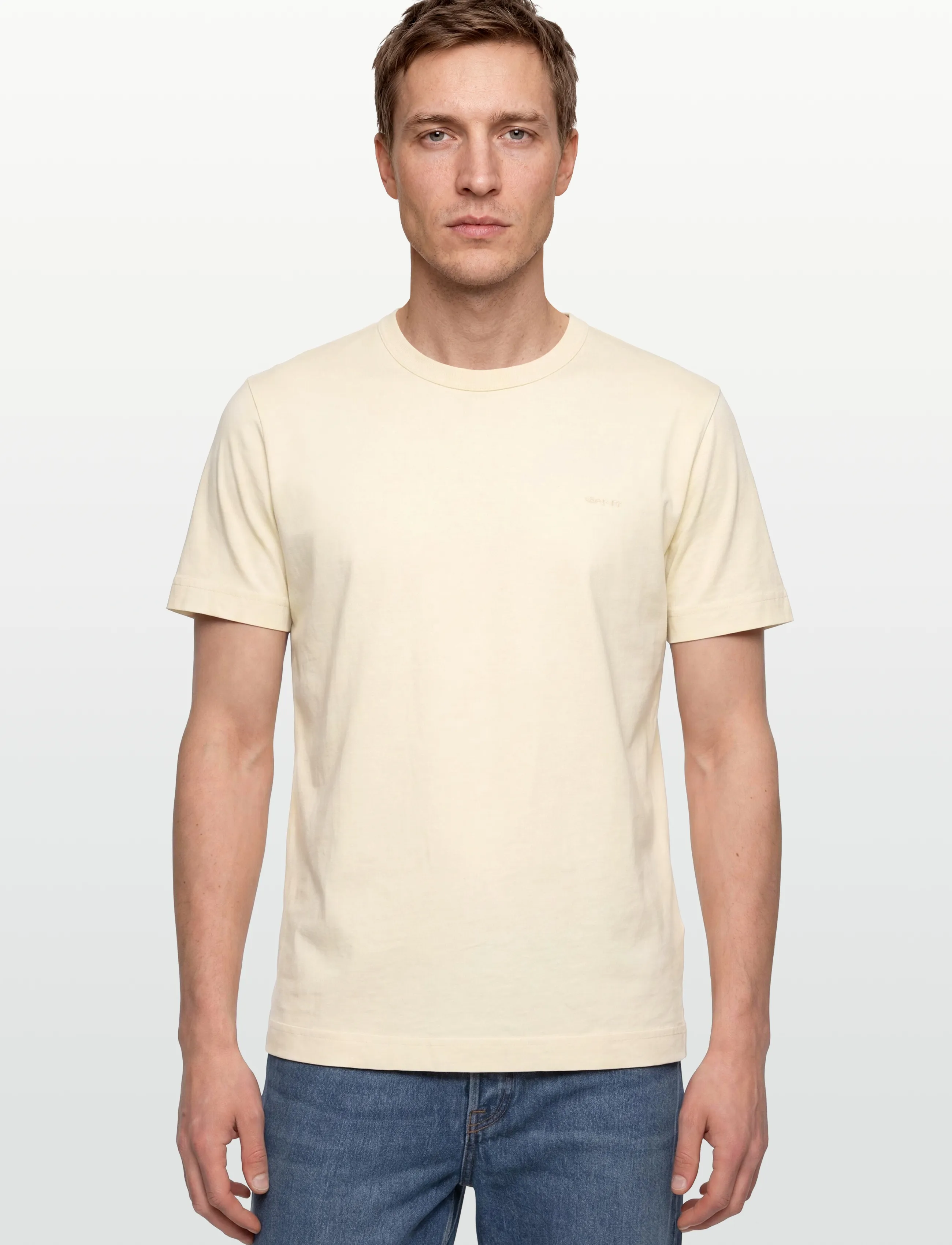 Gant - SUNFADED SS T-SHIRT - lühikeste varrukatega t-särgid - ivory white - 3