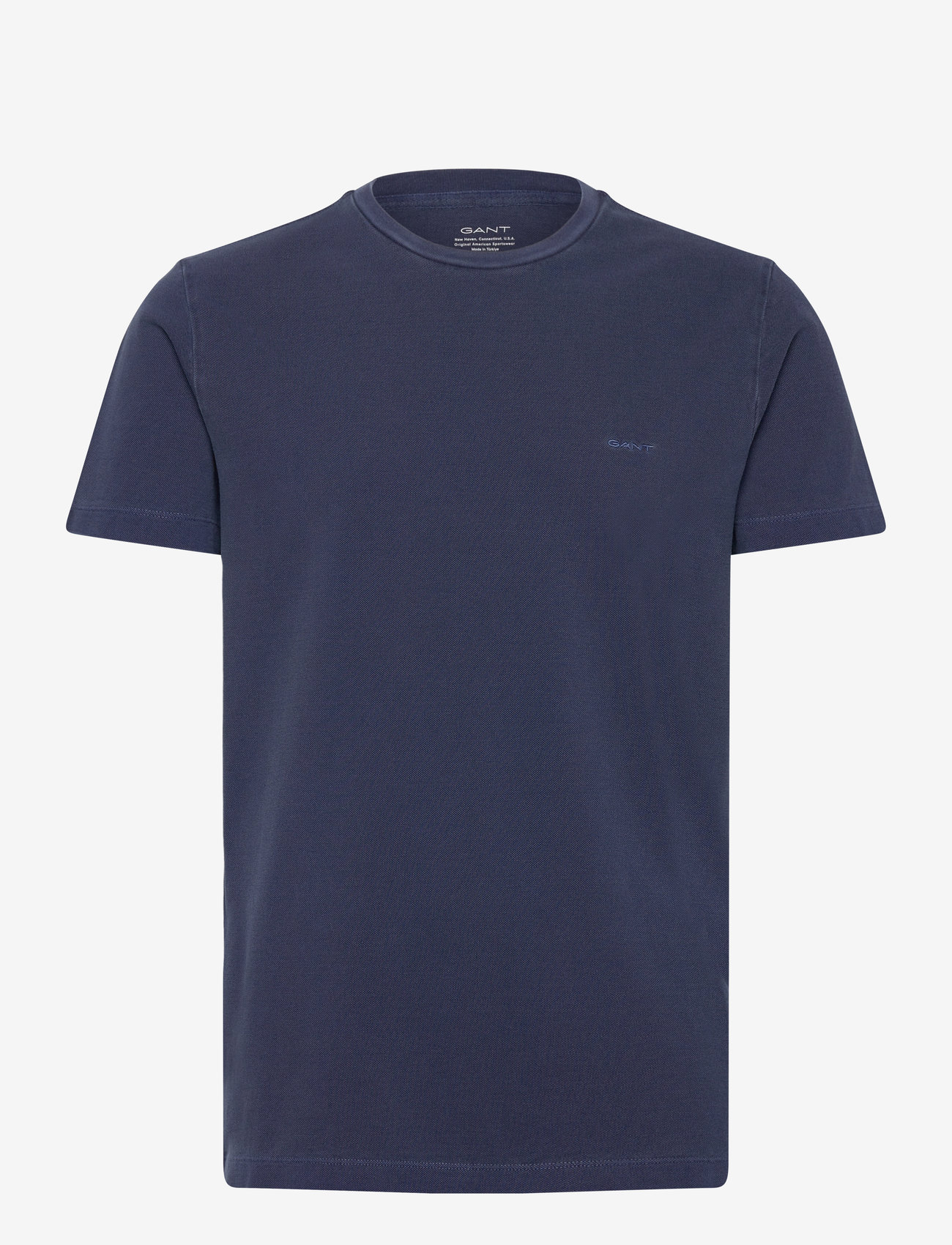 GANT - SLIM SUNFADED SS PIQUE T-SHIRT - lühikeste varrukatega t-särgid - persian blue - 0