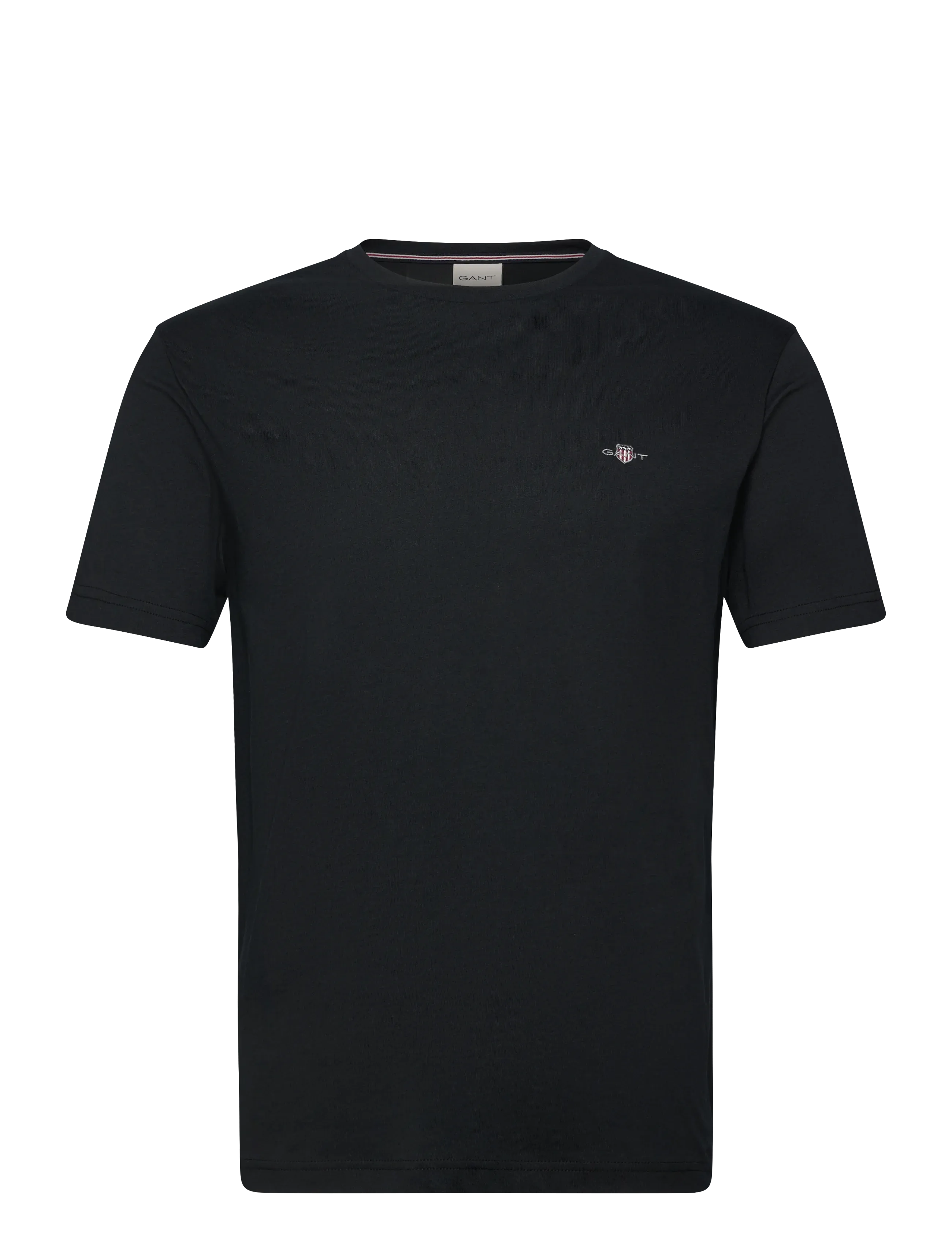 GANT SHIELD LOGO SS T-SHIRT - Kläder - BLACK / black