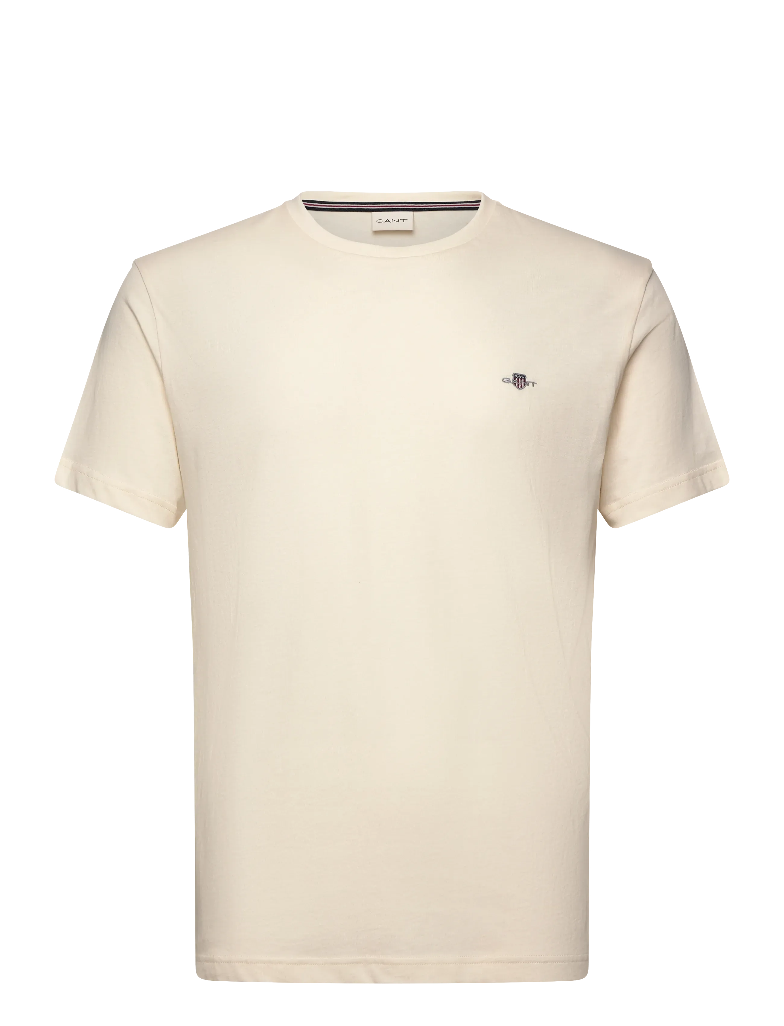 GANT SHIELD LOGO SS T-SHIRT - Kläder - CREAM / cream