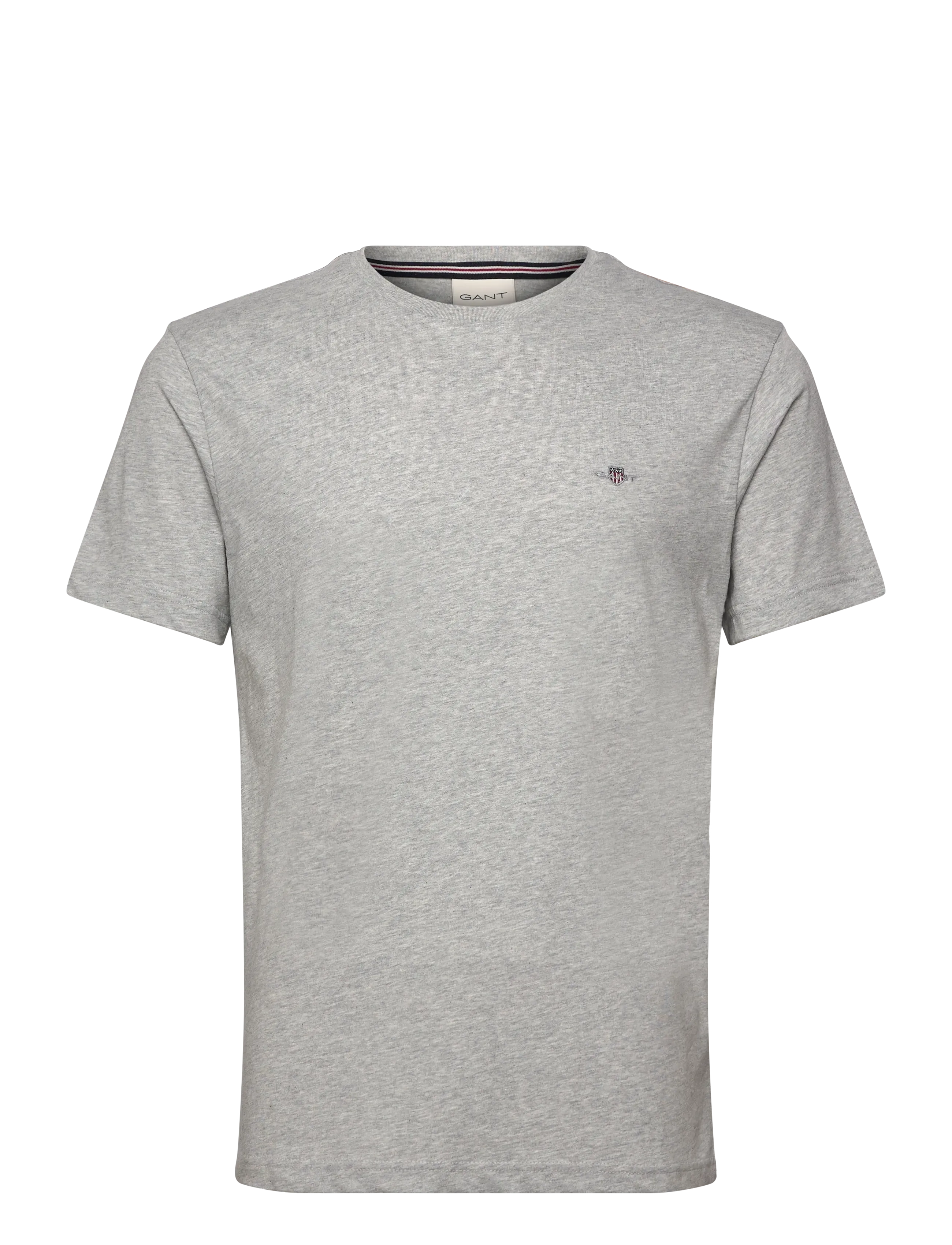 GANT SHIELD LOGO SS T-SHIRT - Kläder - LIGHT GREY MELANGE / grey