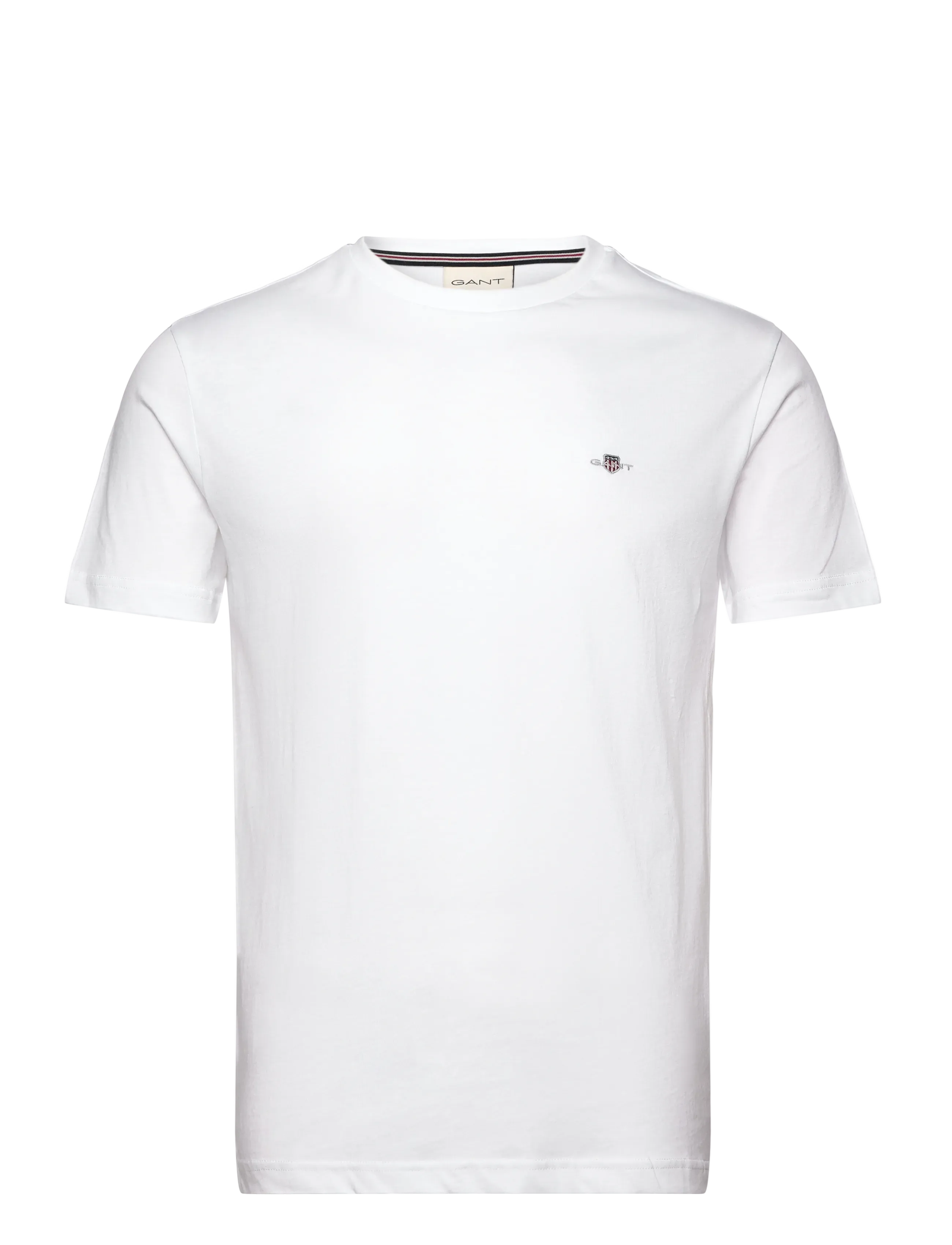 Gant SHIELD LOGO SS T-SHIRT - Kleidung - WHITE / white