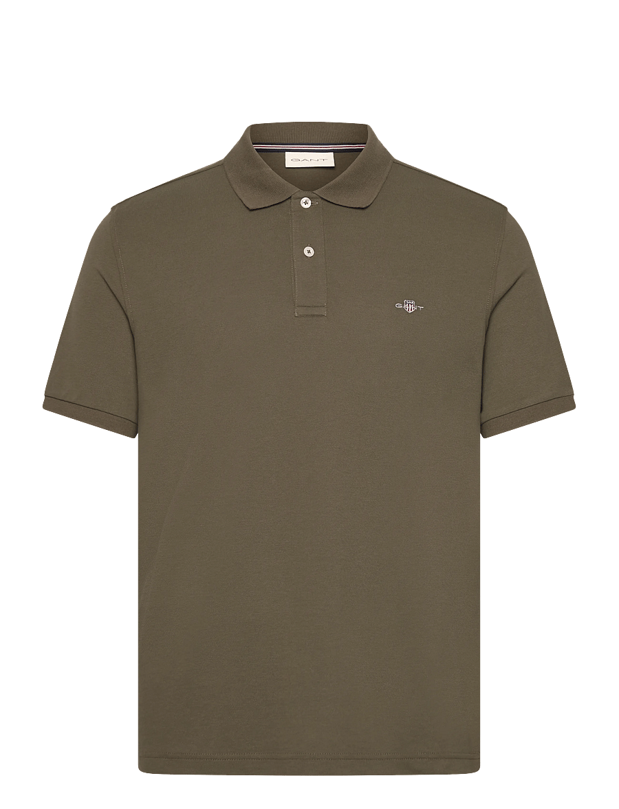 Gant - SHIELD LOGO SS POLO - juniper green - 0