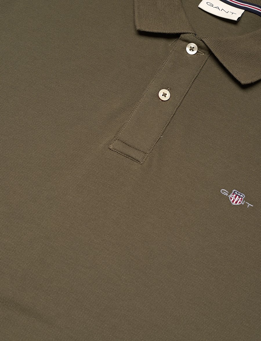 Gant - SHIELD LOGO SS POLO - juniper green - 2