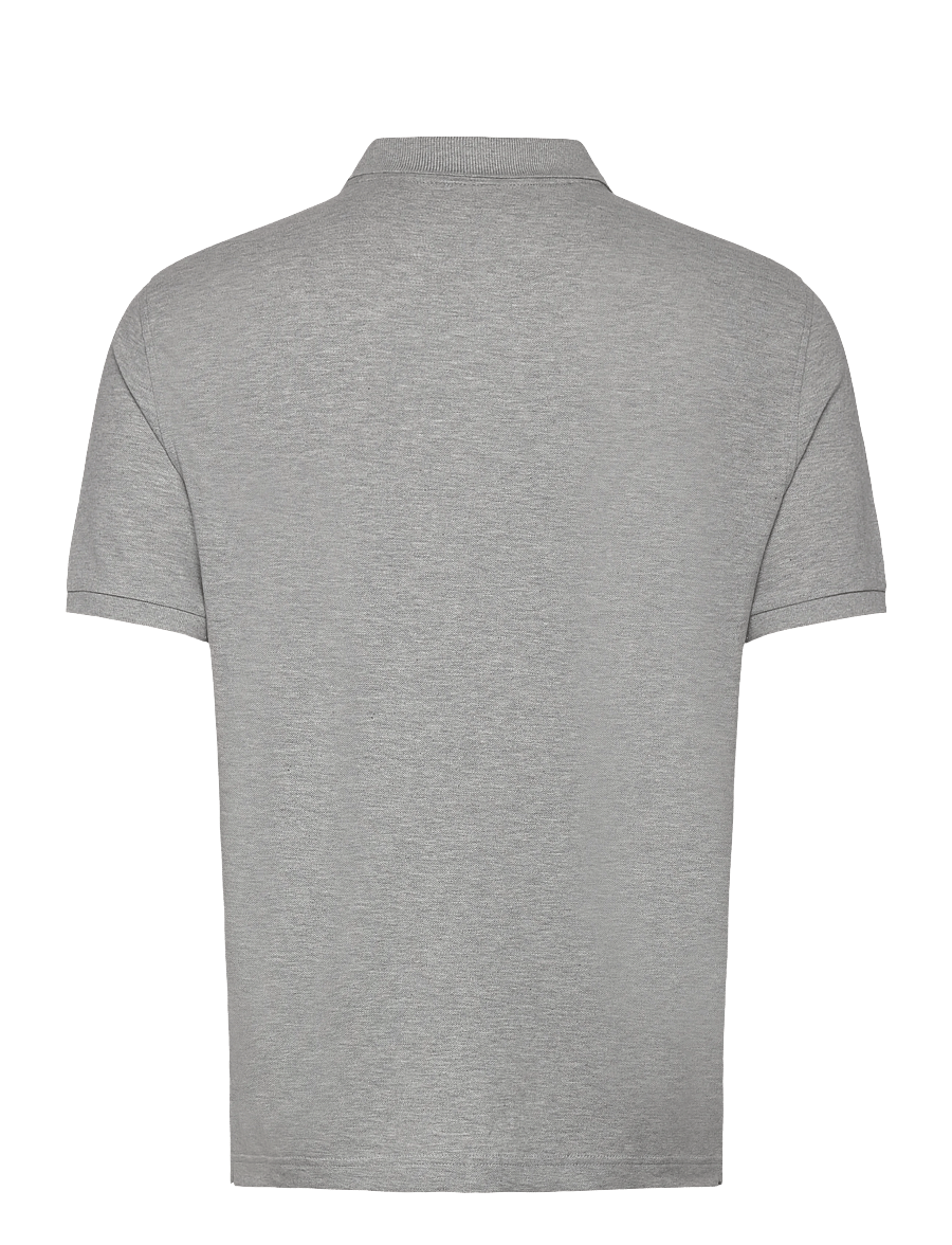 Gant - Logo Polo Shirt - short-sleeved polos - light grey melange - 1