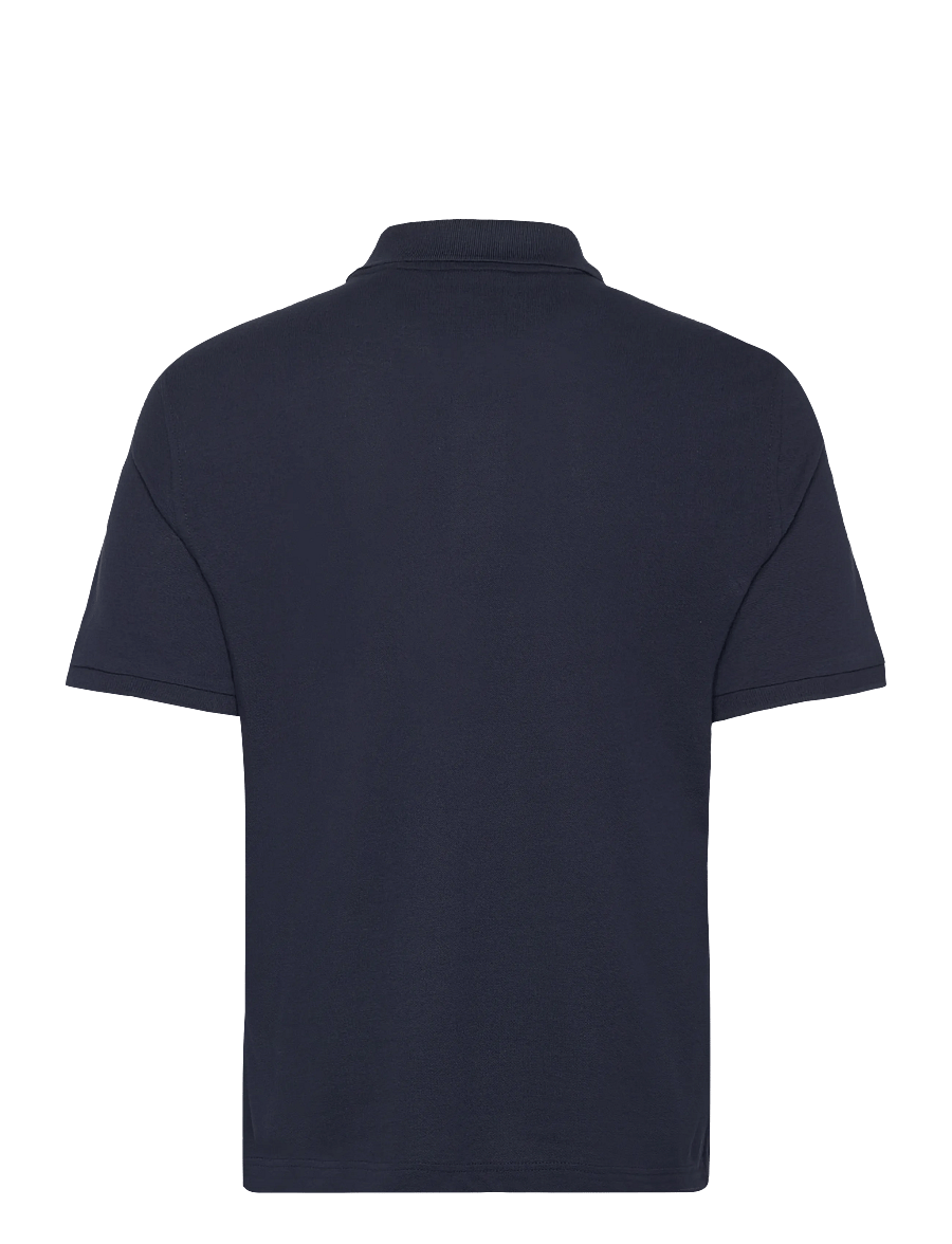 Gant - Logo Polo Shirt - short-sleeved polos - marine - 1