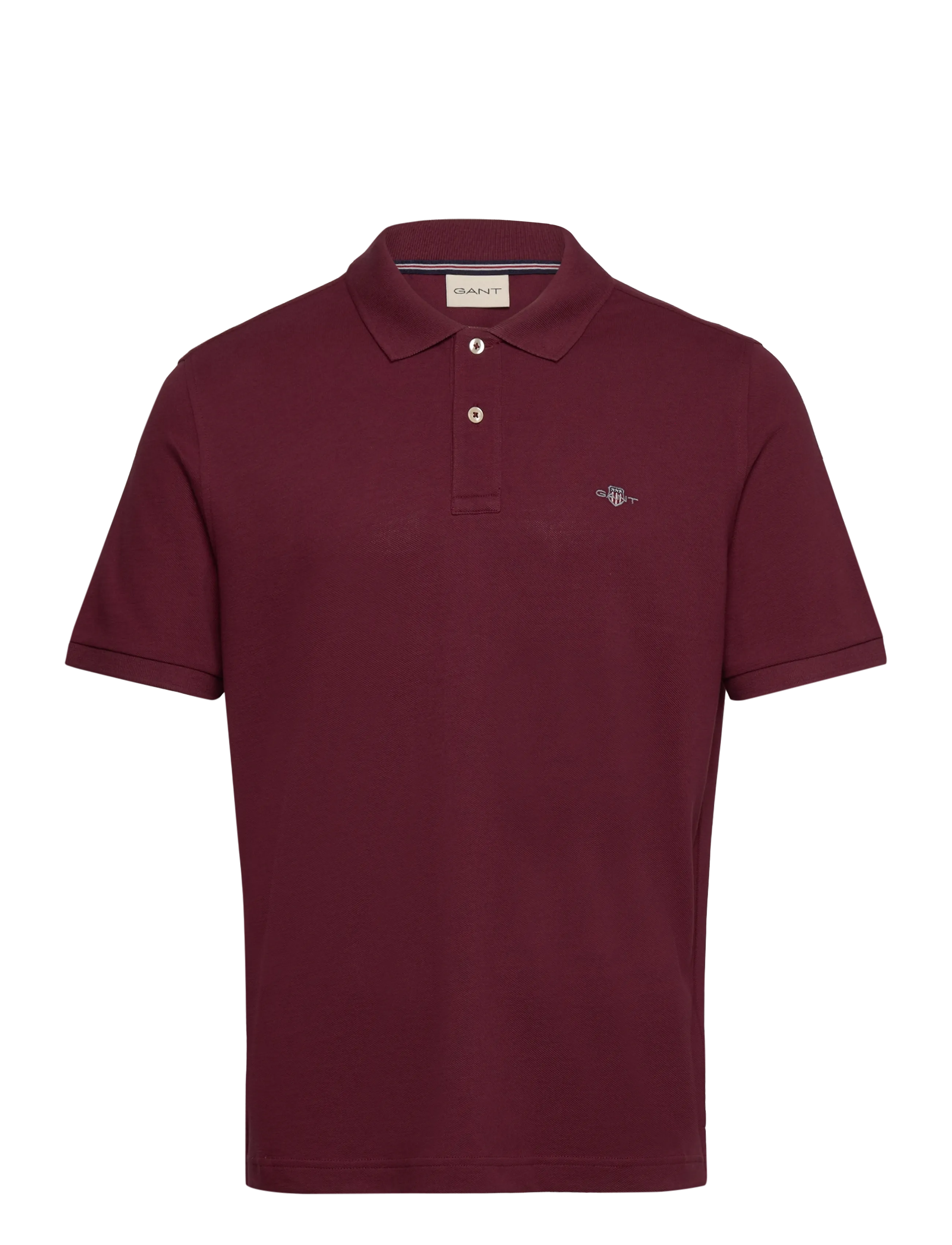 Gant SHIELD LOGO SS POLO - Polosärgid - WINE RED / red