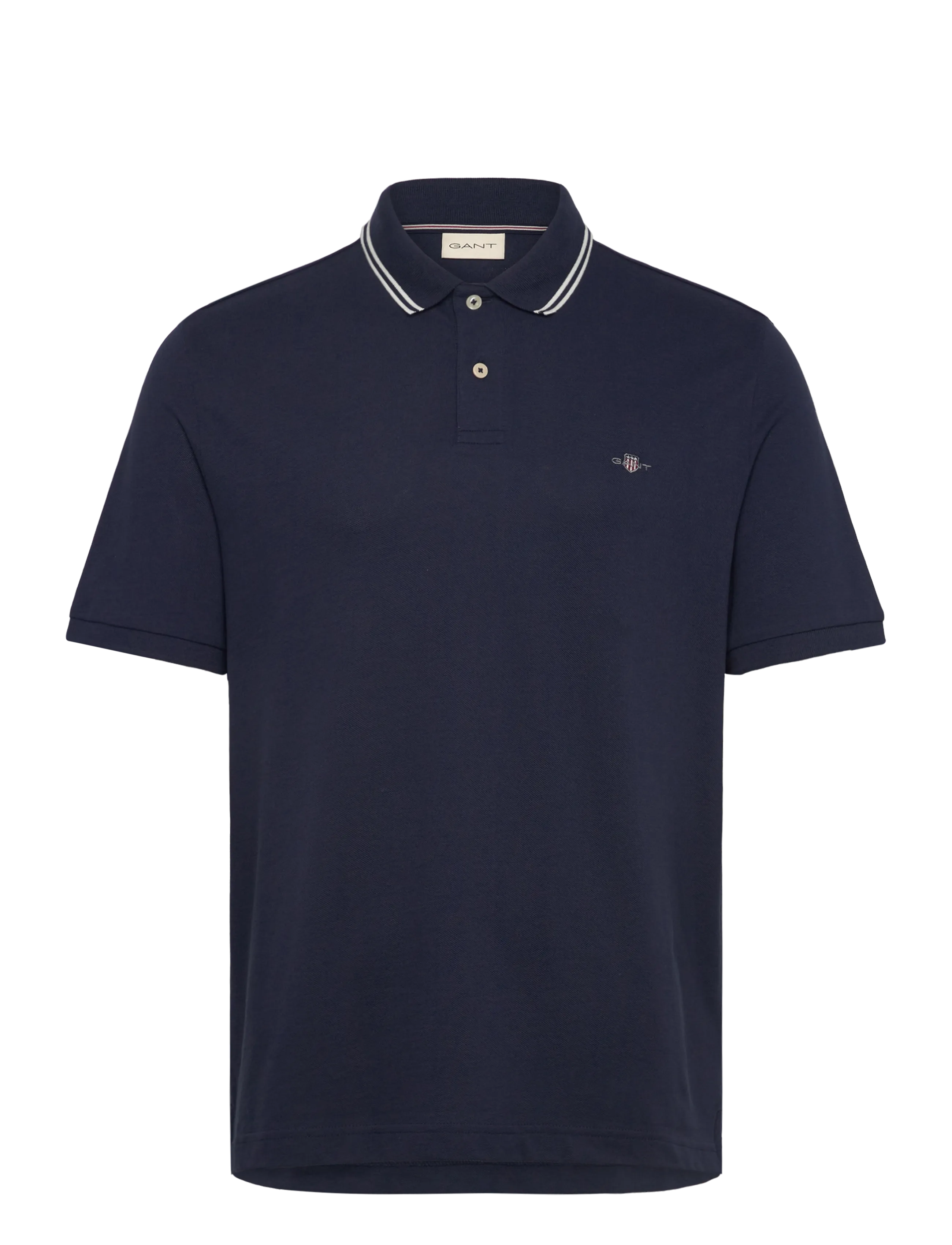 GANT Tipping Collar Ss Polo Navy - S - Herren