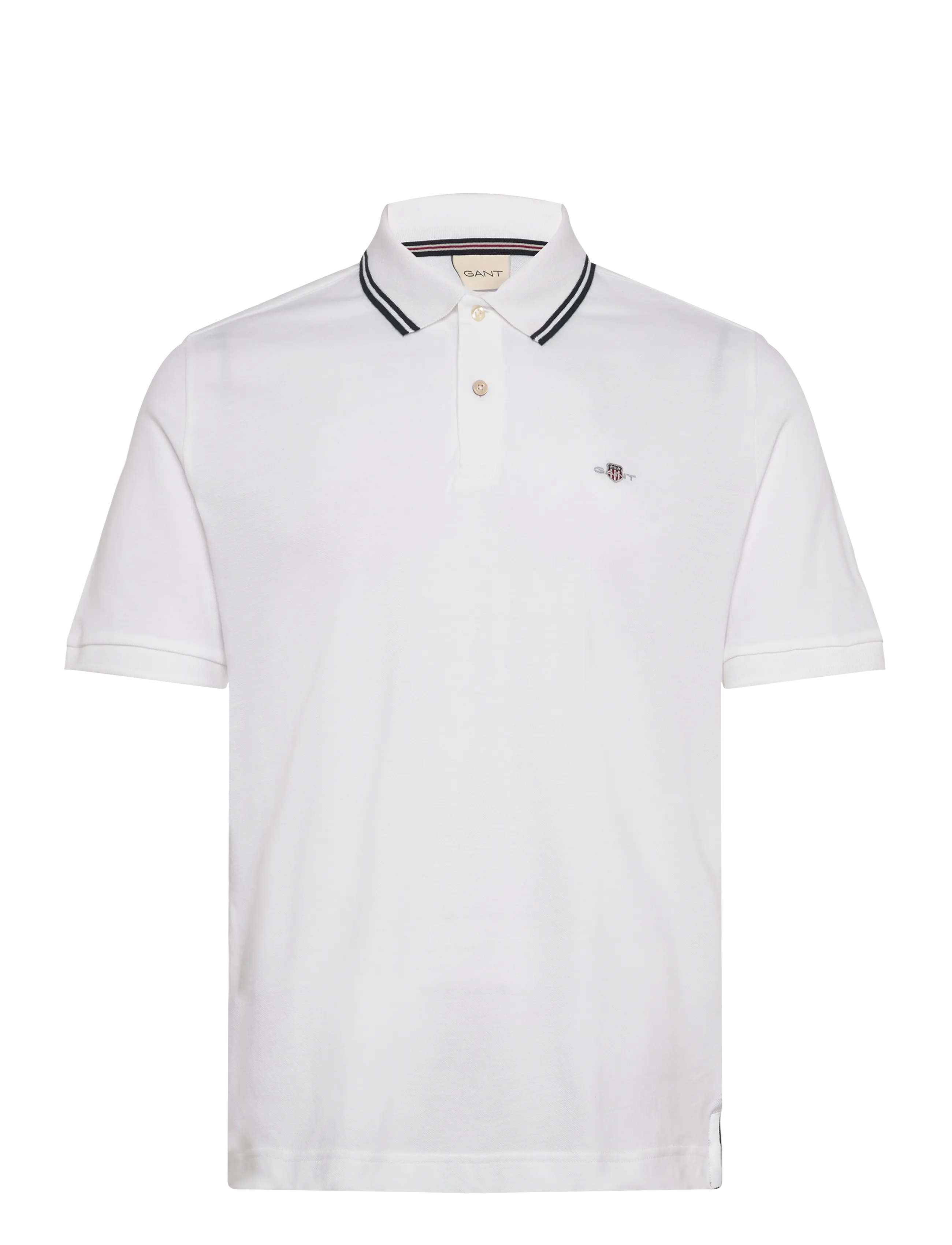 GANT Tipping Collar Ss Polo Weiß - S - Herren