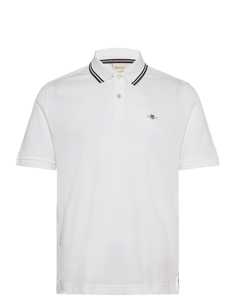 Gant - TIPPING COLLAR SS POLO - kurzärmelig - white - 0