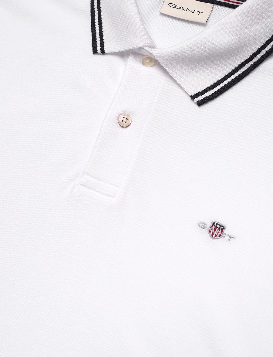 Gant - TIPPING COLLAR SS POLO - kurzärmelig - white - 2