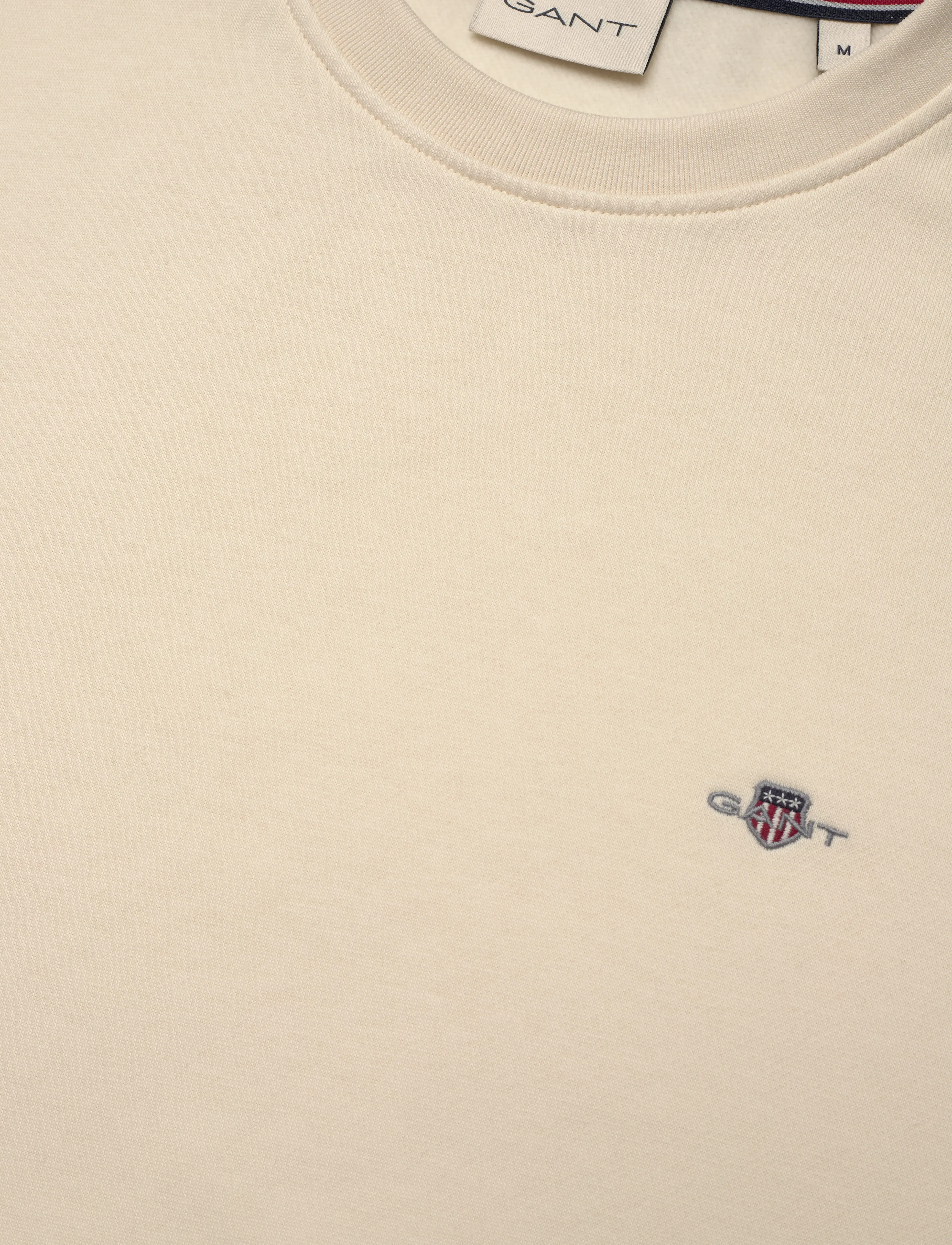 Gant - SHIELD LOGO CNECK - dressipluusid - cream - 2