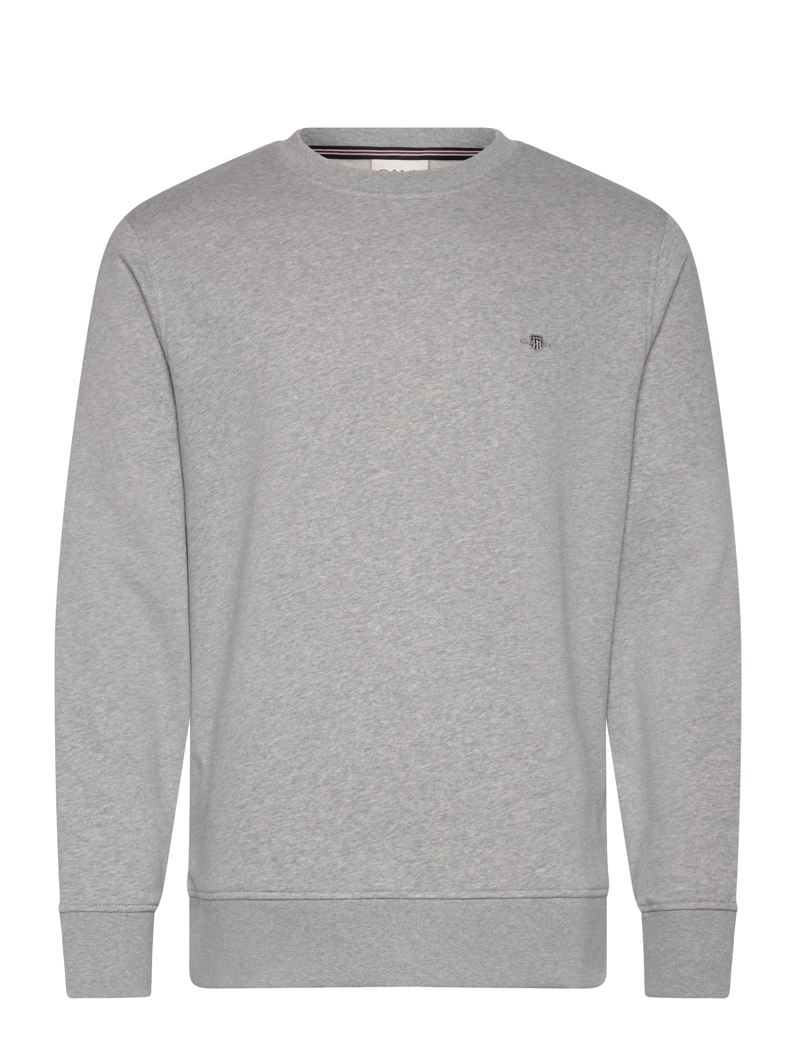 Gant SHIELD LOGO CNECK - Svetarit & Hupparit - LIGHT GREY MELANGE / grey