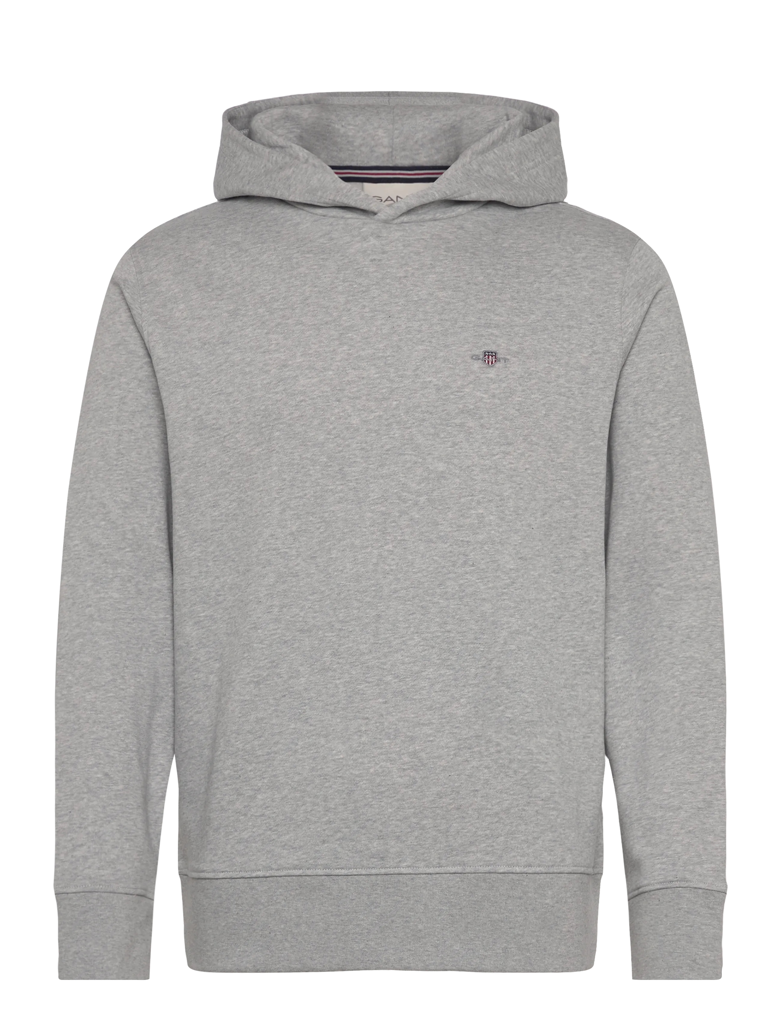 GANT SHIELD LOGO HOODIE - Sweatshirts & hættetrøjer - LIGHT GREY MELANGE / grey
