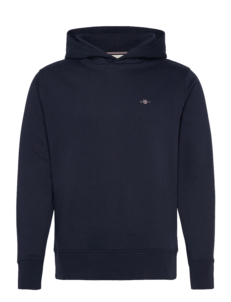 Gant - SHIELD LOGO HOODIE - hoodies - marine - 0