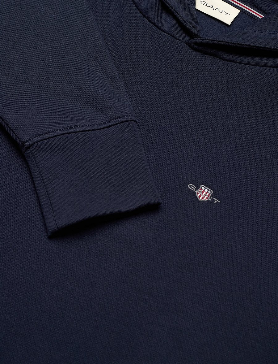 Gant - SHIELD LOGO HOODIE - hoodies - marine - 2
